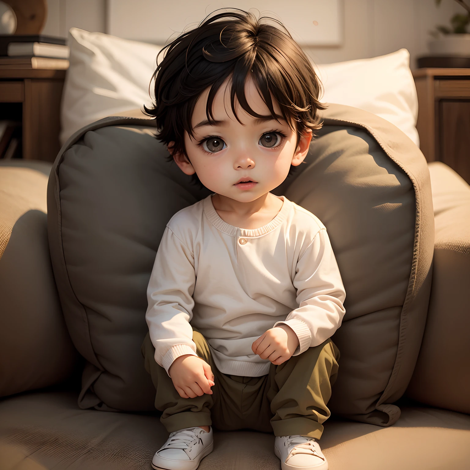 Boy in white socks
