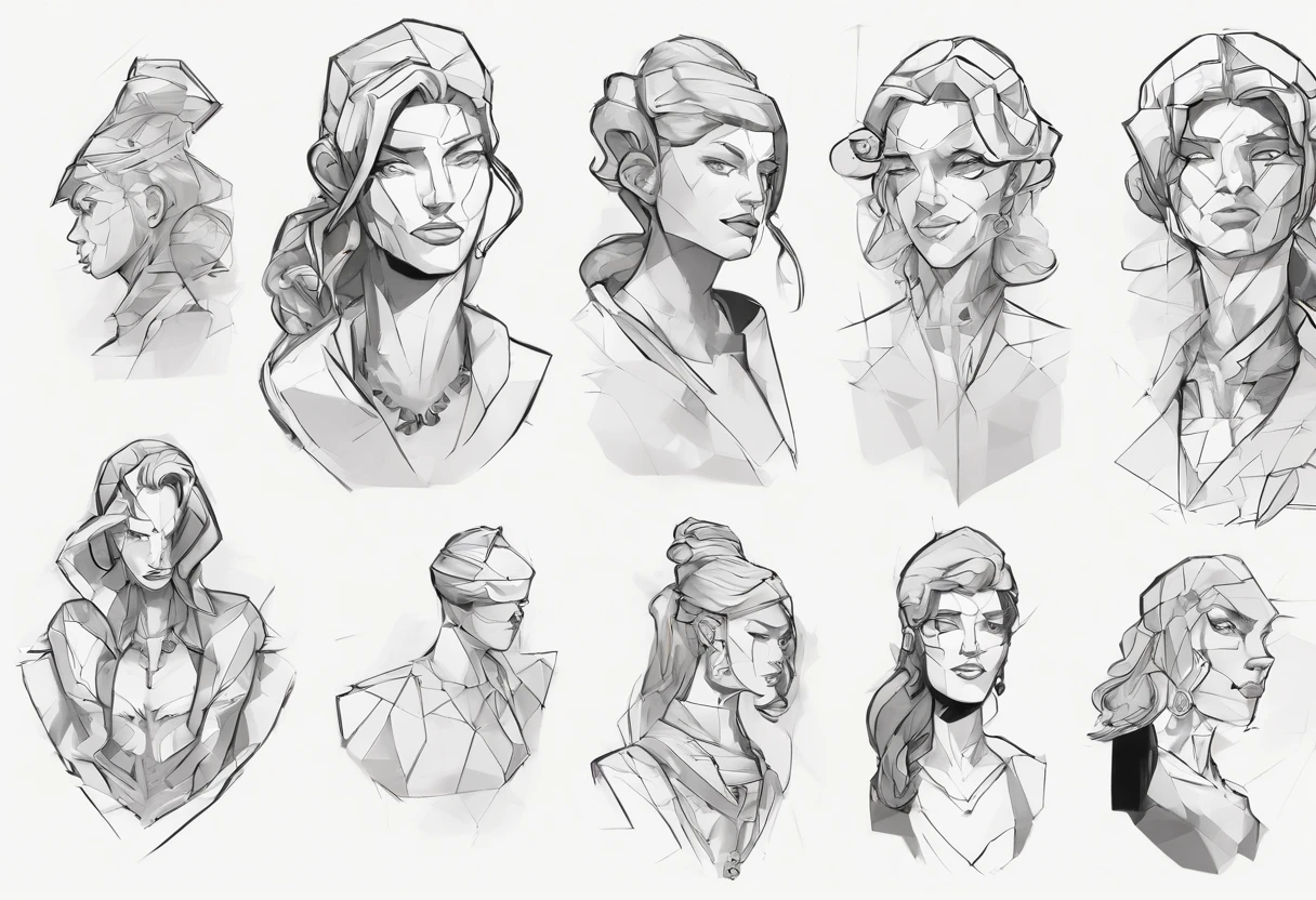 (comic art style), ink on paper, character turnaround sheet, medusa, gorgon, snakefolk, woman snake hybrid, lower body snake tail. full body portrait, masterpiece, craftsmanship nuance, color pieces, sketchbook, hand drawn, dark, gritty, realistic sketch, rough sketch, mix of dark bold lines and loose lines, bold lines, on paper, twisted character sheet, comics of the 1990's, harsh ink lines, expressive ink techniques, distinctive line work, precise harsh strokes, dynamic expressive linework)