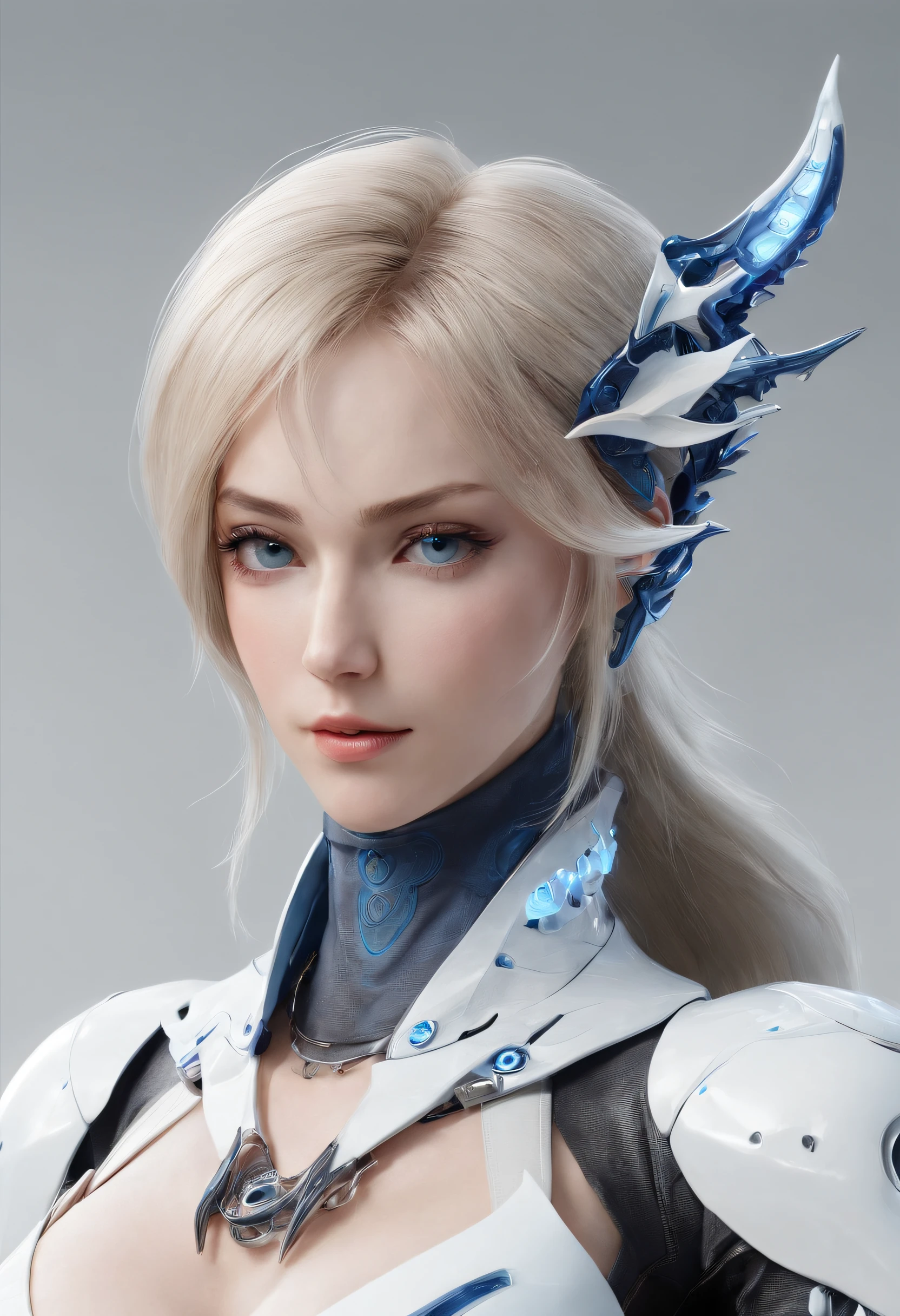 Lunafreya Nox Fleuret，Highest image quality，Outstanding details，超高分辨率，（Fidelity：1.4）, Favor the details，closeup cleavage，Ride a dragon，High-tech dragon knight mech，He has a delicate and beautiful face，（（Blue-white flying semi-mechanical fuselage：1.8）），Raised sexy，frontage，Cidade futuristica，nevando，themoon，mechanically aesthetic，Virtual Engine 5，Perfect detail rendering，rendering by octane，hyper HD