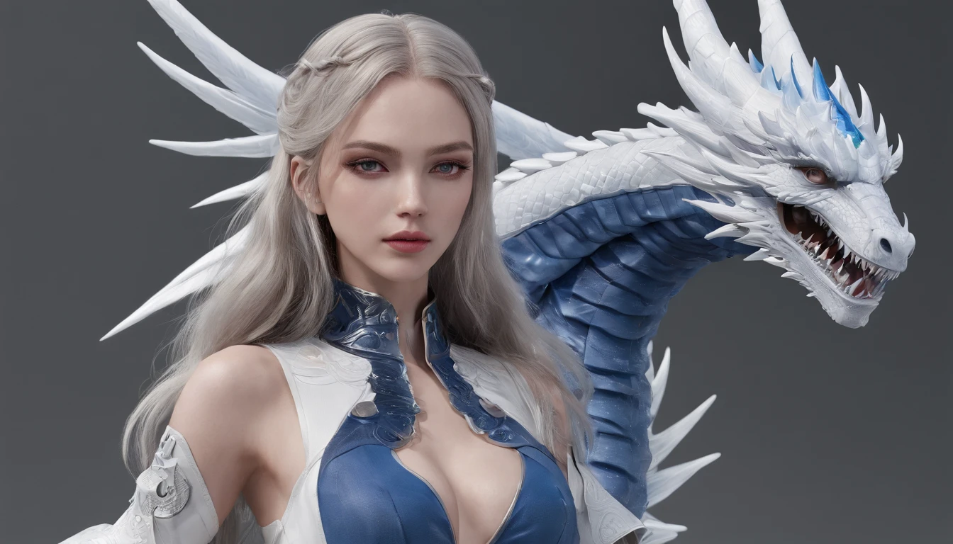 Luna Freya Knox Frey,Highest image quality,Outstanding details,超高分辨率,(Fidelity:1.4), Favor the details,closeup cleavage,Ride a dragon,High-tech dragon knight mech,He has a delicate and beautiful face,((Blue-white flying semi-mechanical fuselage:1.8)),Raised sexy,frontage,Cidade futuristica,Snow,themoon,mechanically aesthetic,Virtual Engine 5,Perfect detail rendering,rendering by octane,hyper HD