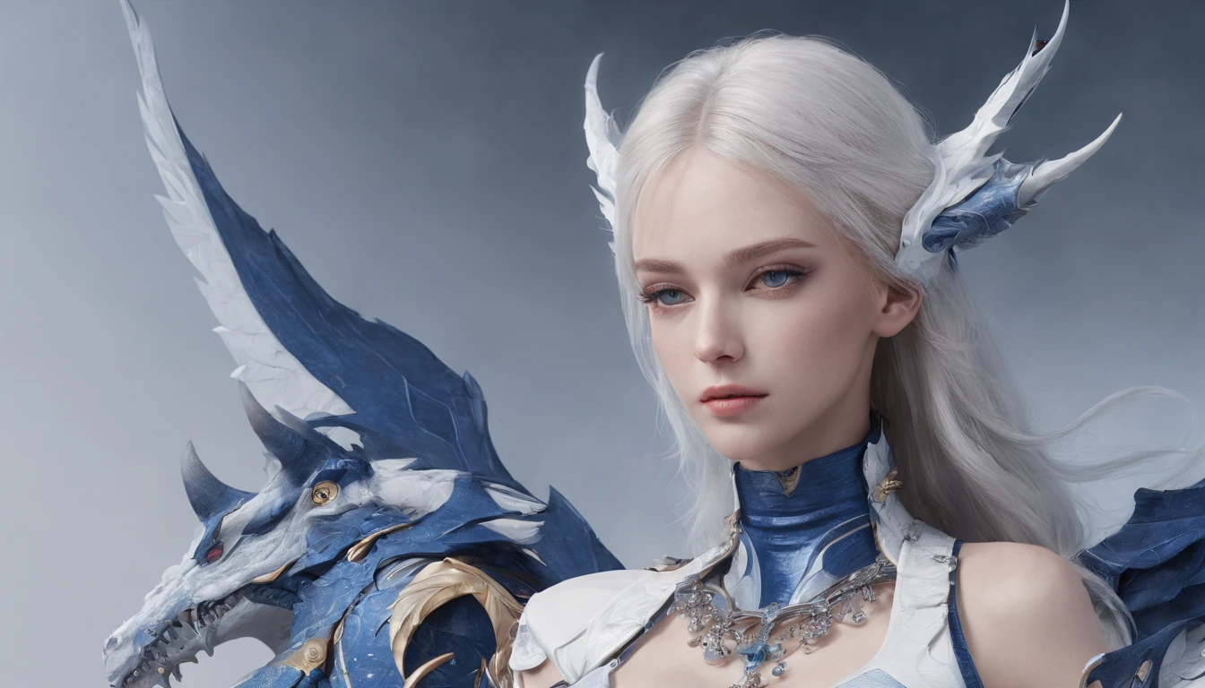 Luna Freya Knox Frey,Highest image quality,Outstanding details,超高分辨率,(Fidelity:1.4), Favor the details,closeup cleavage,Ride a dragon,High-tech dragon knight mech,He has a delicate and beautiful face,((Blue-white flying semi-mechanical fuselage:1.8)),Raised sexy,frontage,Cidade futuristica,Snow,themoon,mechanically aesthetic,Virtual Engine 5,Perfect detail rendering,rendering by octane,hyper HD
