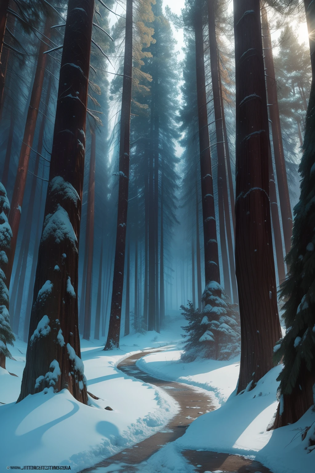 The frigid forests of Cimeria, scenarios inspired by John Buscema's illustrations for Conan's stories ((detalhista))((cena majestosa)