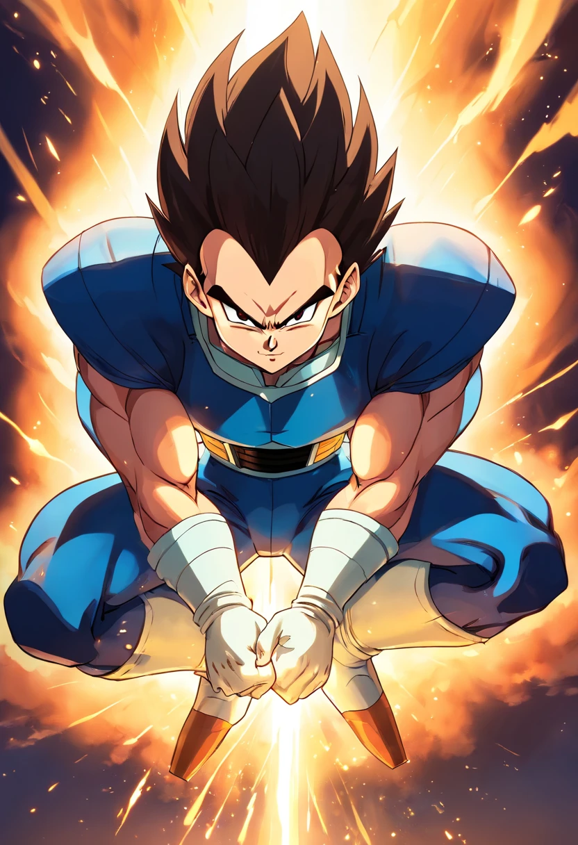 Vegeta usando um ((terno escuro)), Masculino, Dragon Ball Z