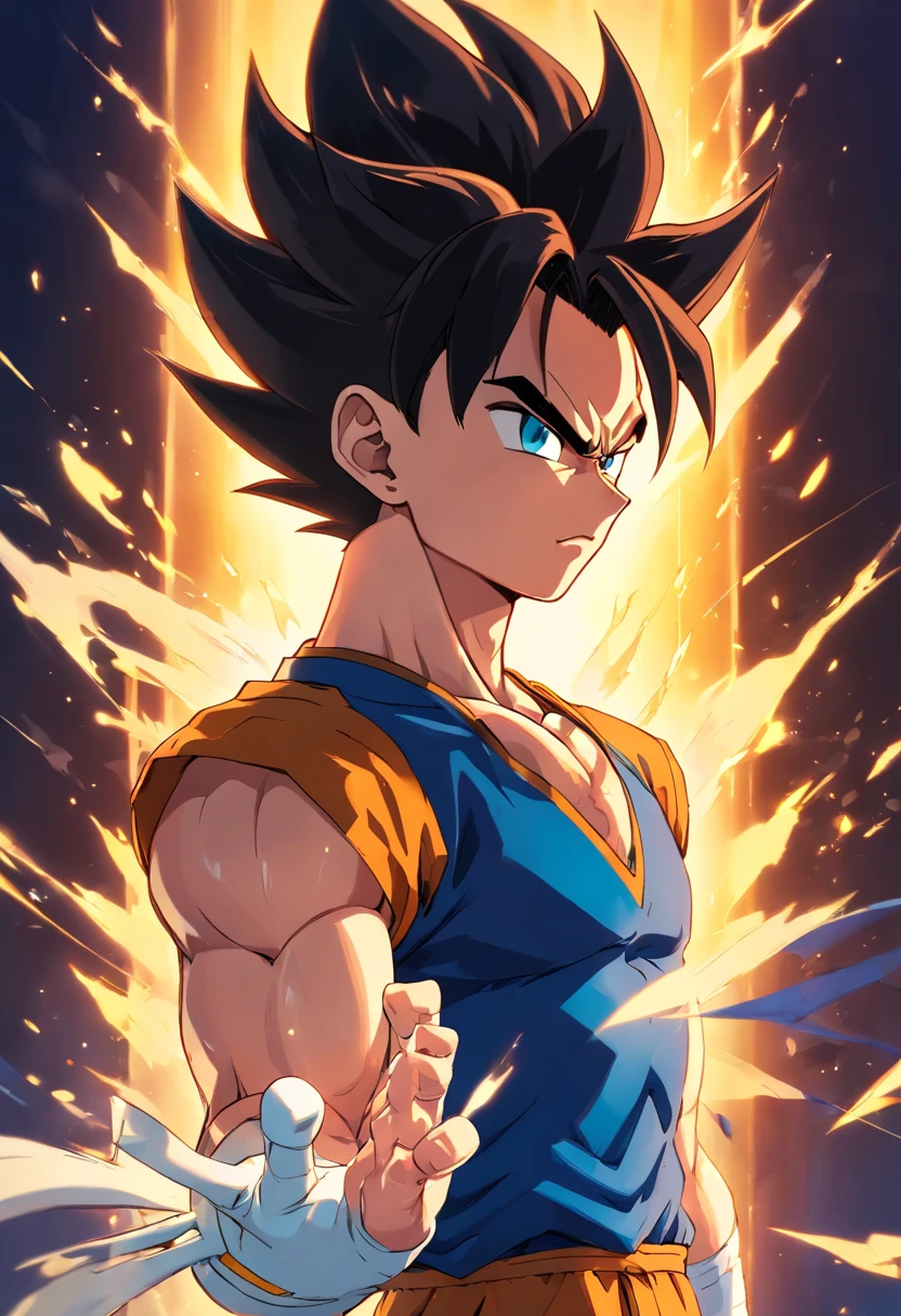 Vegeta usando um ((Terno escuro)), Masculino, Dragon Ball Z, fundo de bar