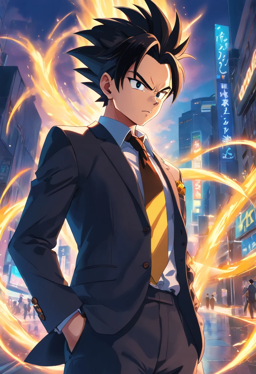(best quality,4k,highres:1.2),ultra-detailed,(realistic:1.37)
vegeta in a black suit,strong,macho,dragon ball z,party hall,portraits,anime,sharp focus,vivid colors,studio lighting,dark ambience