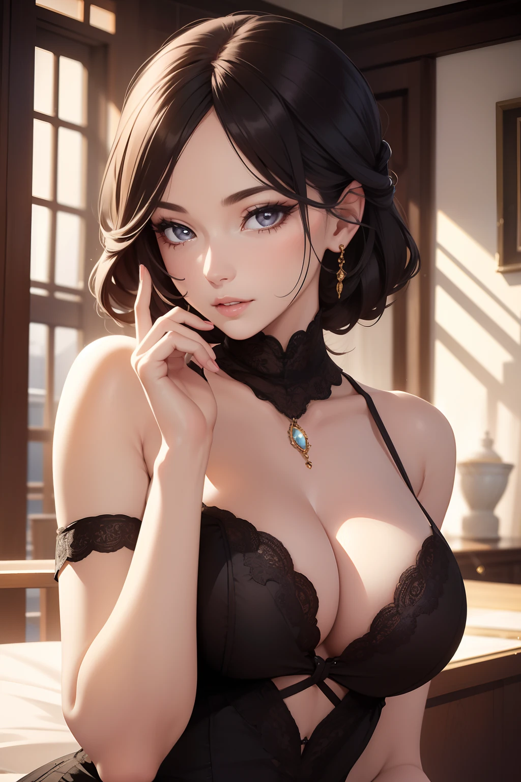 1woman，masterpiece，Beautiful mature woman， detailed finger， beautiful hand, Super detailed face， Detailed lips， Detailed eye，full body1:1，little breast