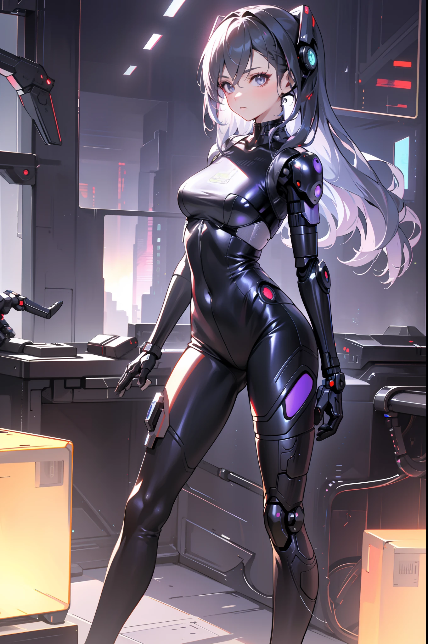 masterpiece, best quality, 1girl, spacecraft interior, spacesuit, upper body, from side, science fiction, yellow eyes, twintails, silver hair, cat ears, looking at viewer,Hyperrealistic version of a woman kneeling down with a sword in her hand, very beautiful cyberpunk samurai, anime cyberpunk art, cyberpunk samurai, cyberpunk anime art, anime cyberpunk, cgsociety 9, digital cyberpunk anime art, style of maciej kuciara.1girl, samurai armor, helmet oni evil mask,intricate, ornaments detailed, cold colors, metal, egypician detail, highly intricate details, realistic light, trending on cgsociety, glowing eyes, facing camera, neon details, ultra realistic details, portrait full body, japanese atmosphere, global illumination, shadows, octane render, 8k, ultra sharp.cool ta.