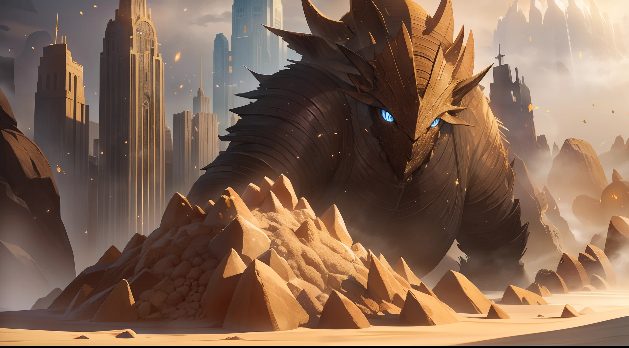 Outrageous resolution、​masterpiece++、top-quality++、ultra-definition++、ultra-definition++、4k++、8k++、from side、（Background Focus）++、（（（1）））+++、A woman in clothes casts a monster spell of a golem with rocks and sand growing from all over her body in a sandstorm desert that destroys a city、Golem monster rune with rocks and sand growing from all over its body in a desert where a sandstorm occurred、Golem monster magic with rocks and sand growing from all over the body in the desert where a sandstorm occurred、A golem monster with rocks and sand growing from all over its body in the desert where a sandstorm flies overhead、A golem monster magician with rocks and sand growing from all over his body in a desert where a sandstorm occurred、A golem monster goddess with rocks and sand growing from all over her body in a desert where a sandstorm occurred、Detailed contemporary art、fantasy art style、Blake A monster witch of a golem with rocks and sand growing from all over her body in the desert where a beautiful ancient sandstorm occurred、Golem monster huge breasts queen with rocks and sand growing from all over her body in the desert where a sandstorm occurred、Fantasy Art Behans、A golem monster magician with rocks and sand growing all over his body in the desert where a beautiful sandstorm has occurred.、A golem monster magician with rocks and sand growing all over his body in the desert where a beautiful sandstorm has occurred.、Golem monster fragments with rocks and sand growing from all over the body in the desert where a shiny floating sandstorm occurred、A golem monster magic circle with rocks and sand growing from all over its body in the desert where a sandstorm occurred、 Golem monster sparks with rocks and sand growing from all over the body in the desert where a dazzling sandstorm occurred、Golem monster chain with rocks and sand growing from all over the body in a desert where a sandstorm occurred、Golem monster wind blowing hair with rocks and sand growing from all over the b