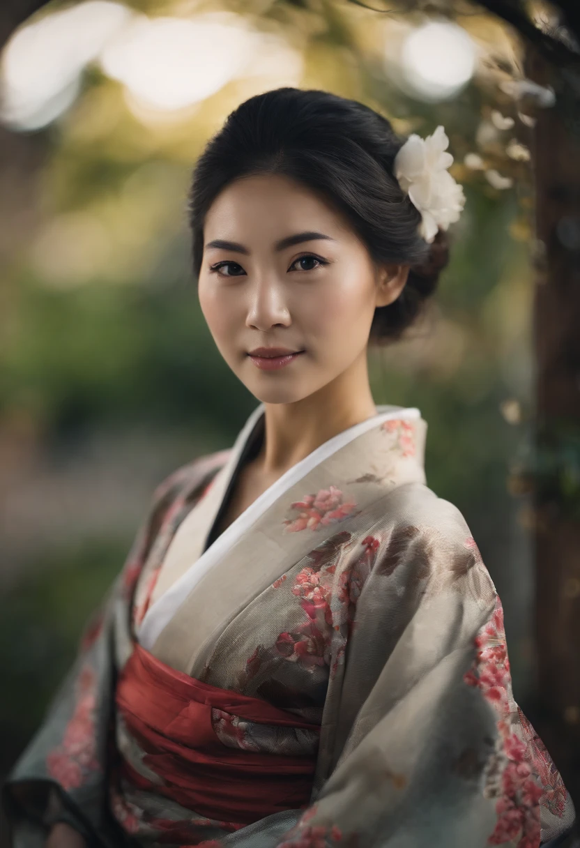 One girl, (((japanese kimono))),Highest Quality, in 8K, masutepiece:1.3, Low exposure, Full body shot, Short hair, Baby face, Large chest, Black hair, Ultra-detailed face, Detailed eyes, Big Bust, Double eyelids, Best Smile,
,b3rli,Asian Girl,