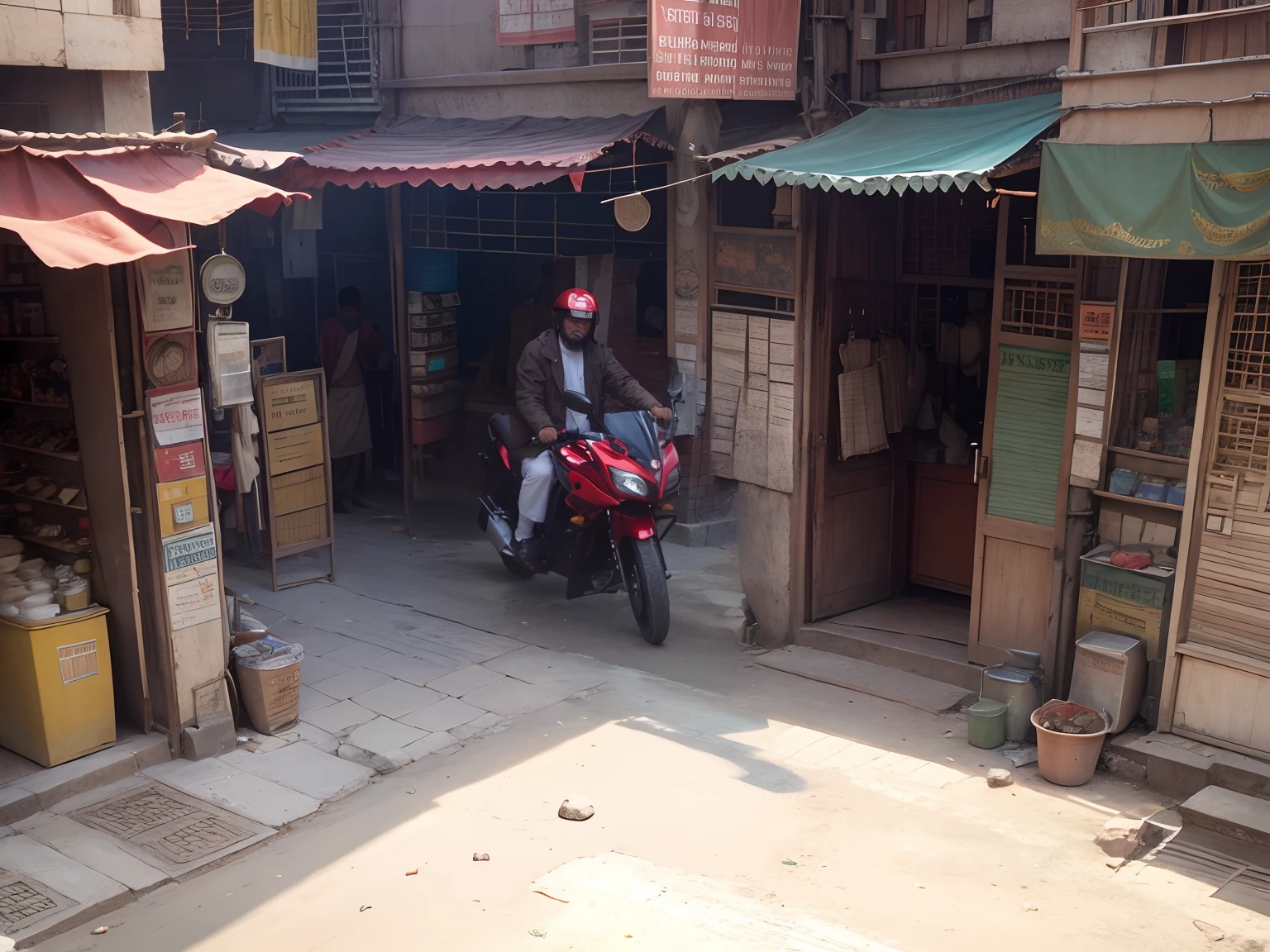 Indian busy street