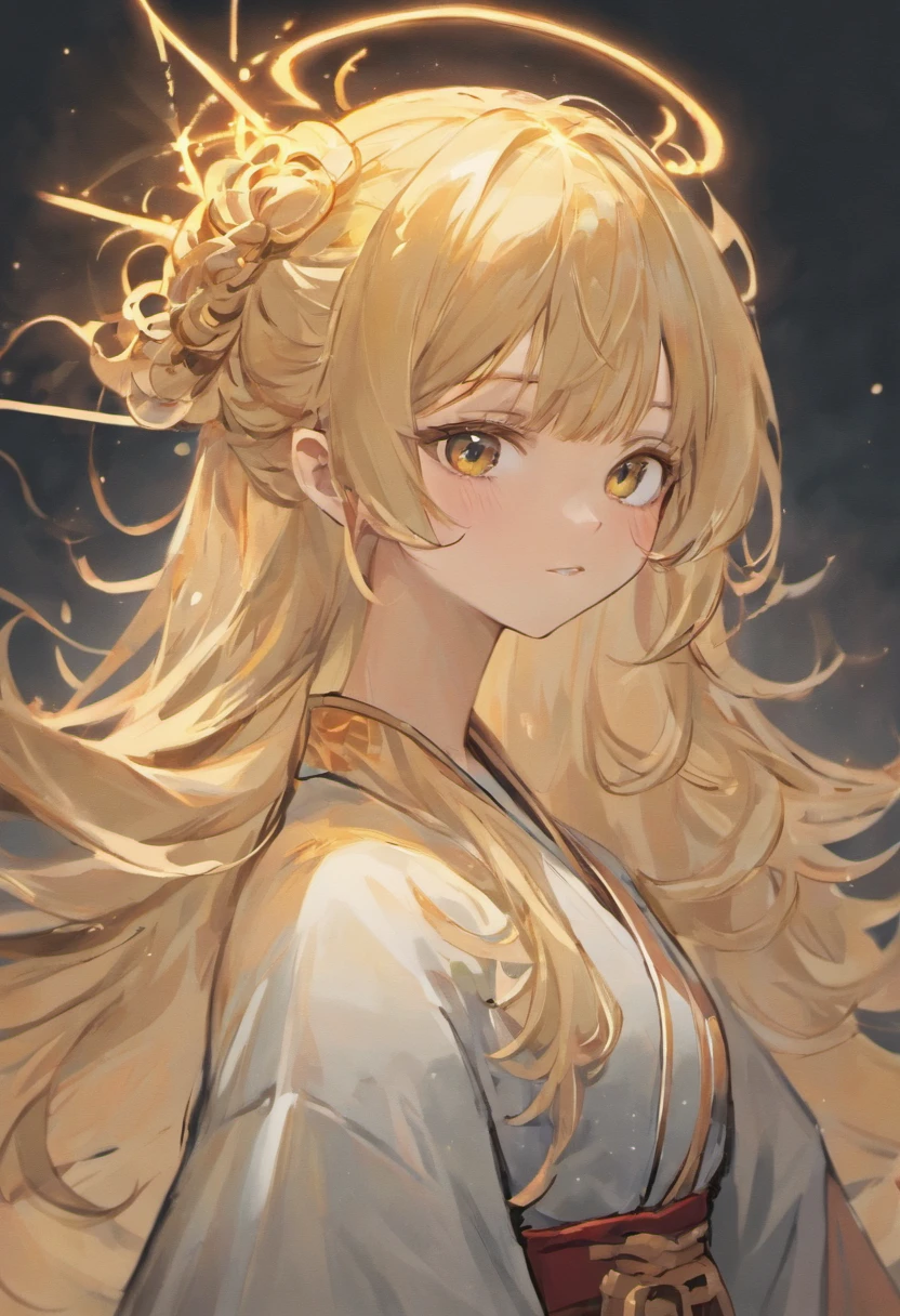 1girl, (hanfu), brilhante, side-lighting, papel de parede, um close up de uma mulher com longos cabelos cacheados usando uma jaqueta, longos cabelos castanhos encaracolados, longos cabelos cacheados intrincados, cabelos castanhos cacheados, long messy curly hair, flowing massive hair, cabelos castanhos cacheados, cabelos longos e cacheados, cabelos longos cacheados, cabelos cachos, longos cabelos castanhos inchados cacheados, cabelos cacheados, cabelos ornamentados, cabelos loiros cacheados | d & d, curly hair