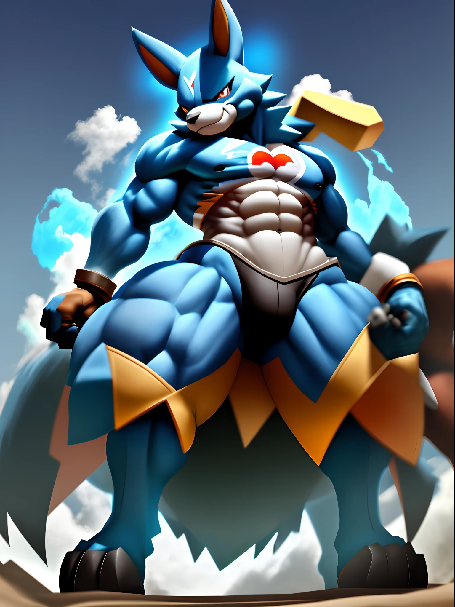 (male Xerneas:1.2), Anthro, scalie, solo, adult, (muscular male, muscle:1.3), (Pokemon:1.2), (ultra big pecs:1.3), abs, (big ass:1.2), high tall, (nude, naked:1.5), erect nipple, tail, claw, mouth, standing, (expressive pose:1.9), looking here, (rainbow energy power aura:1.2), (detailed navy blue eyes:1.4), ((simple black room:1.2)), (8K, best quality, master piece, Hyper realistic, Digital art, Photorealistic, photograph, absurd res, ultra detailed, high resolution, upload to e621, \(artwork\):1.0), ((by null-ghost, by taran fiddler, by anhes, by nekogaki:1.0), (3d, Unreal Engine 5:1.2), ((zoom in head to thigh:1.5)), (body front, turn this way:1.1), ((three quarter portrait1.5)),