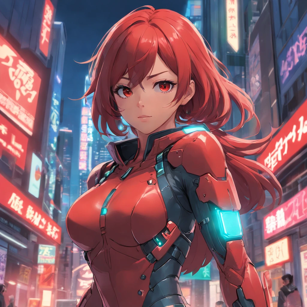 Realistic depiction of an advanced cybernetic suit, Red Hood из DC Comics