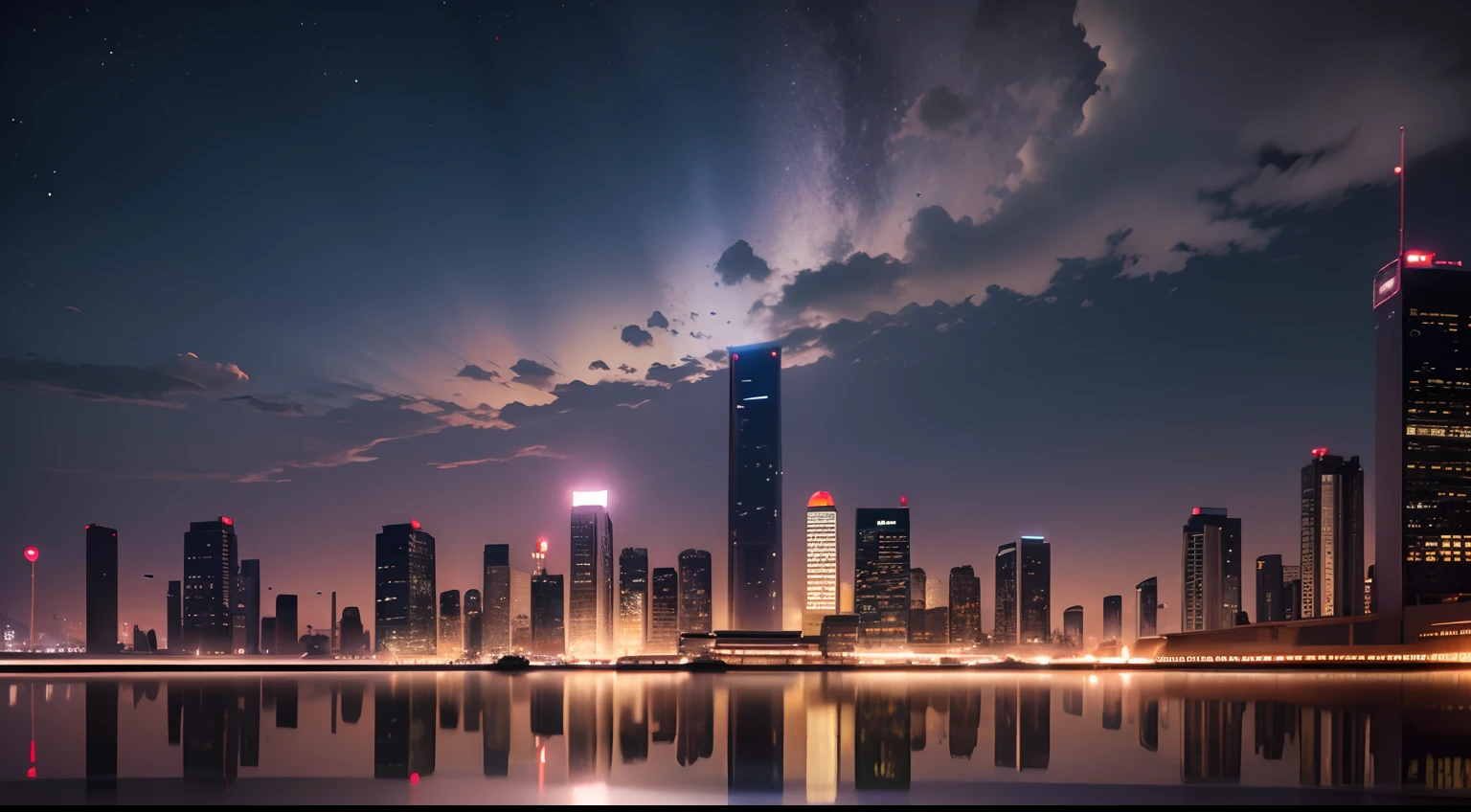 peaceful night city