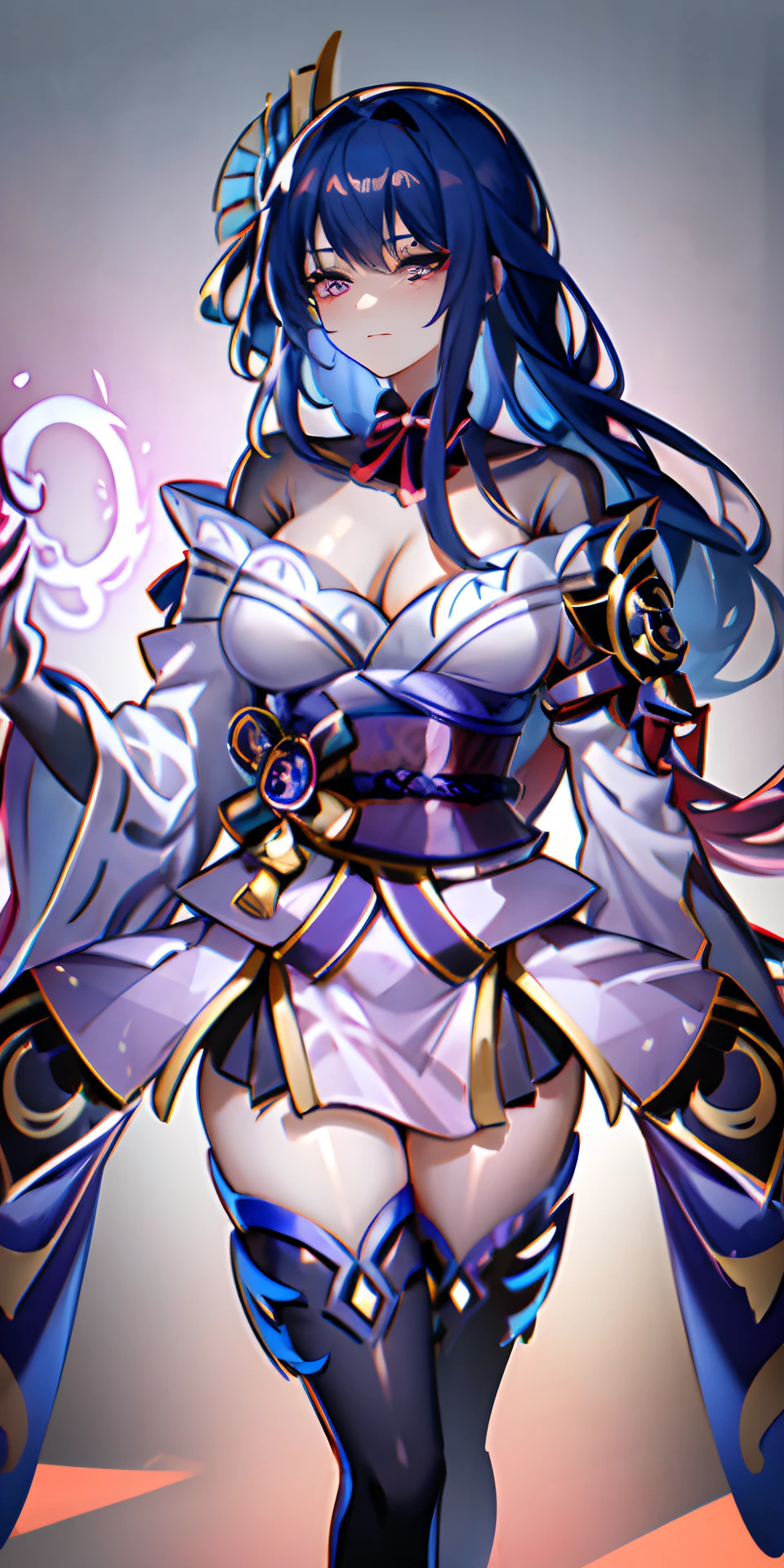 a close up of a woman with long hair and a sword, extremely detailed artgerm, ahri, artgerm detailed, akali, irelia, artgerm. high detail, irelia from league of legends, portrait of ahri, wlop and artgerm, akali from league of legends, artgerm lau