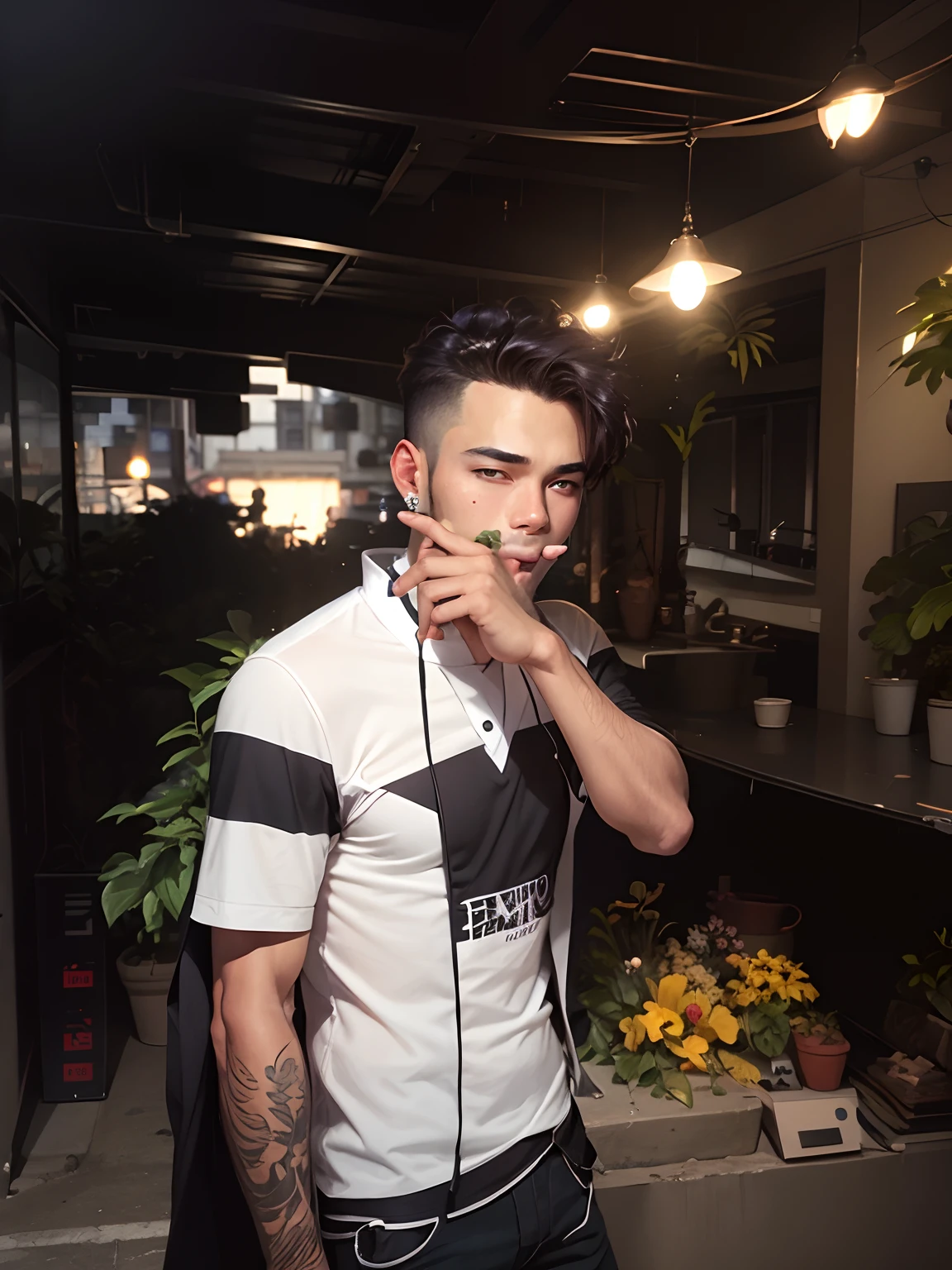 Change background , handsome boy,