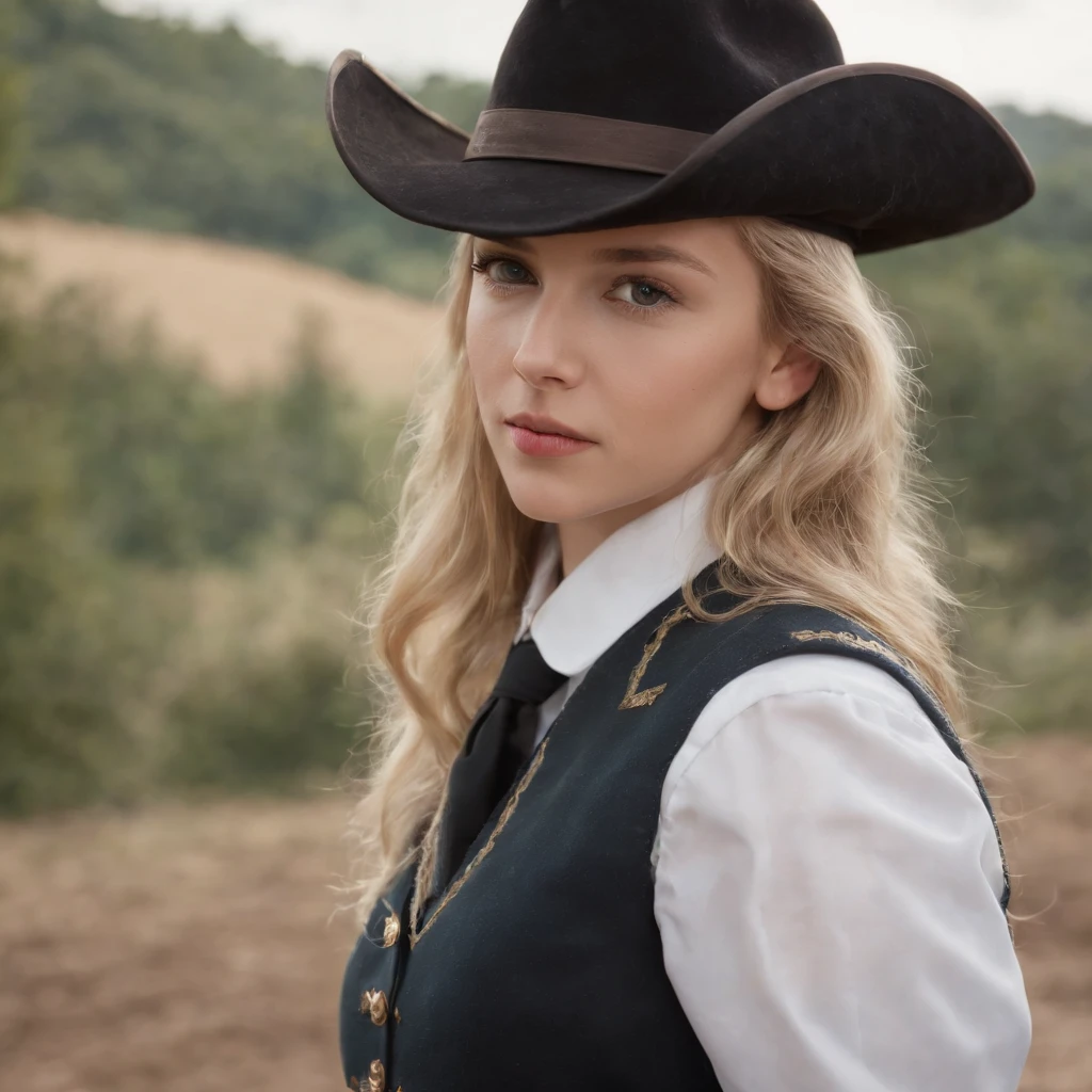 1 girl, hiper-realista, menina da escola, uniforme,20 anos, muito bonito,Uniforme escolar olhos azuis, blonde hair, pernas abertas,na mesa, Chimney Backround, 8k, tocando pernas,  Adolescente,cowboy shot