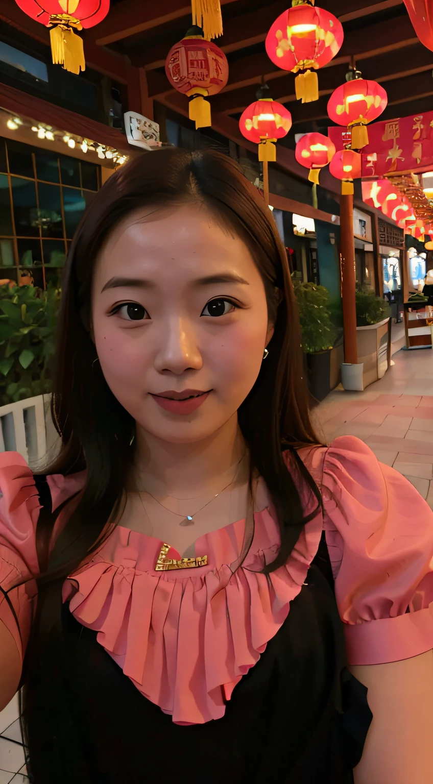 arafed woman in a pink dress posing for a picture, 8k selfie photograph, 1 8 I, 2 8 years old, xintong chen, young cute wan asian face, 2 7 years old, 2 9 years old, very very low quality, 2 2 years old, 2 3 years old, Chinese girl, very low quality, 21 years old