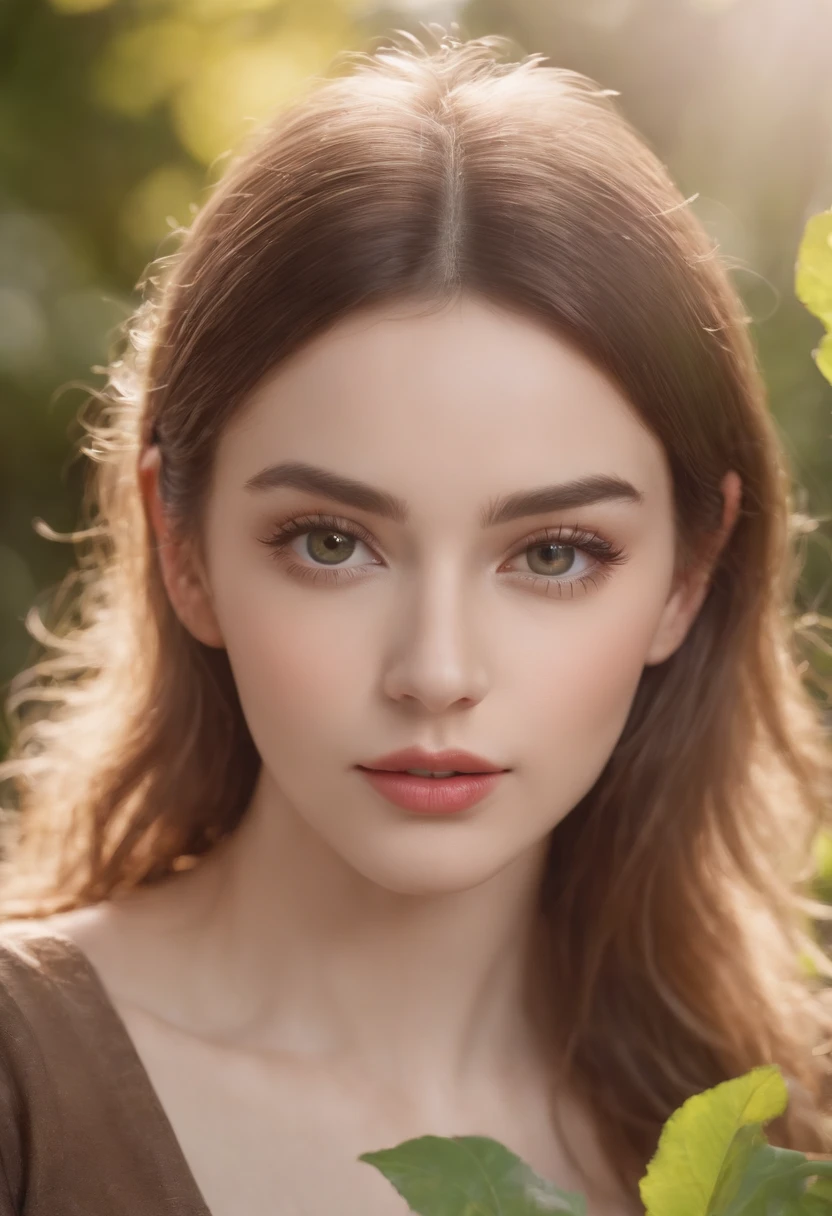 a girl in a garden,beautiful detailed eyes,beautiful detailed lips,extremely detailed eyes and face,long eyelashes,illustration,ultra-detailed,realistic,photorealistic,best quality,4k,8k,highres,masterpiece:1.2,ultra-fine painting,sharp focus,professional,vivid colors,studio lighting,portraits