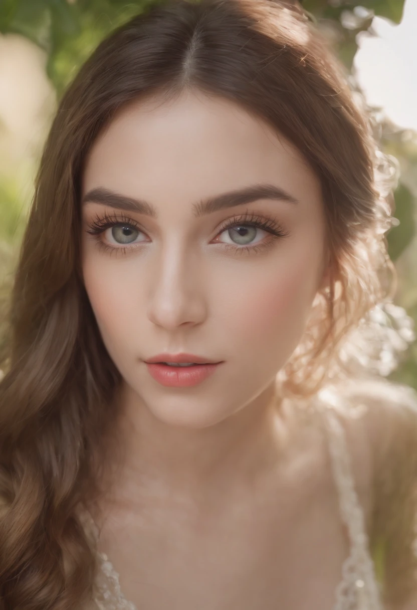 a girl in a garden,beautiful detailed eyes,beautiful detailed lips,extremely detailed eyes and face,long eyelashes,illustration,ultra-detailed,realistic,photorealistic,best quality,4k,8k,highres,masterpiece:1.2,ultra-fine painting,sharp focus,professional,vivid colors,studio lighting,portraits