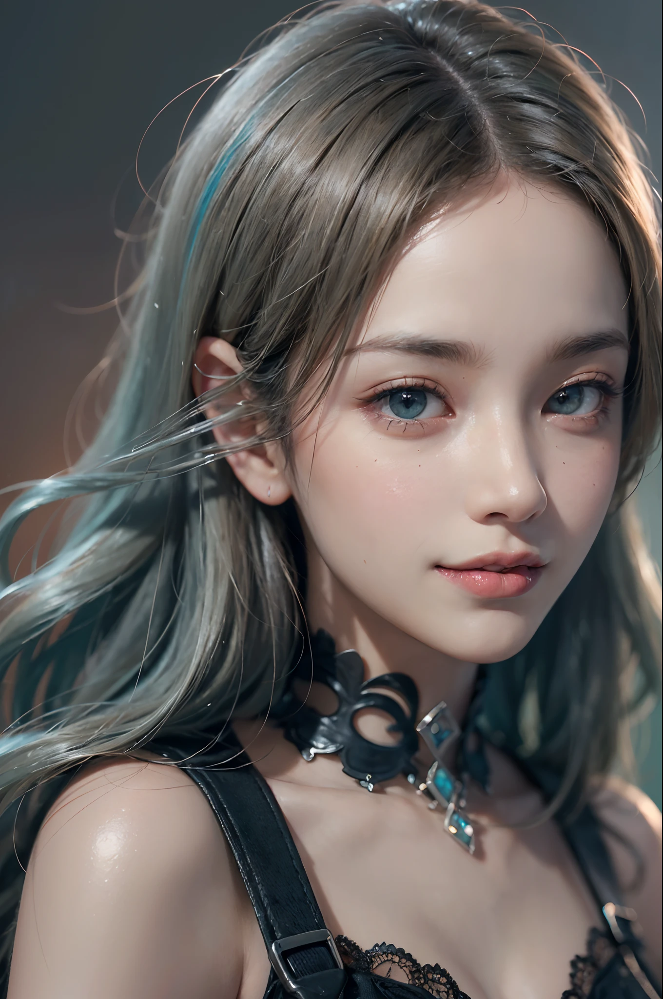 (ultra realisic), (Illustration), (Resolution Enhancement), (8K), (Extremely detailed), (Best Illustration), (beautiful-detailed eyes), (Best Quality), (The ultra-detailliert), (Masterpiece ), ( wall paper), (Detailed face),a blond, Wavy hair,(hi-top fade:1.3), (Smiling broadly, bright look), dark theme, soothing tones, muted colors, High contrast, (Natural skin texture, hyperrealism, Soft light, edgy),exposure blend, medium shot, Bokeh, (HDR:1.4), High contrast, (films, teal and orange:0.85), (muted colors, faded colors, soothing tones:1.3), Low saturation, (hyperdetailed:1.2),(Big breasts :1.2)