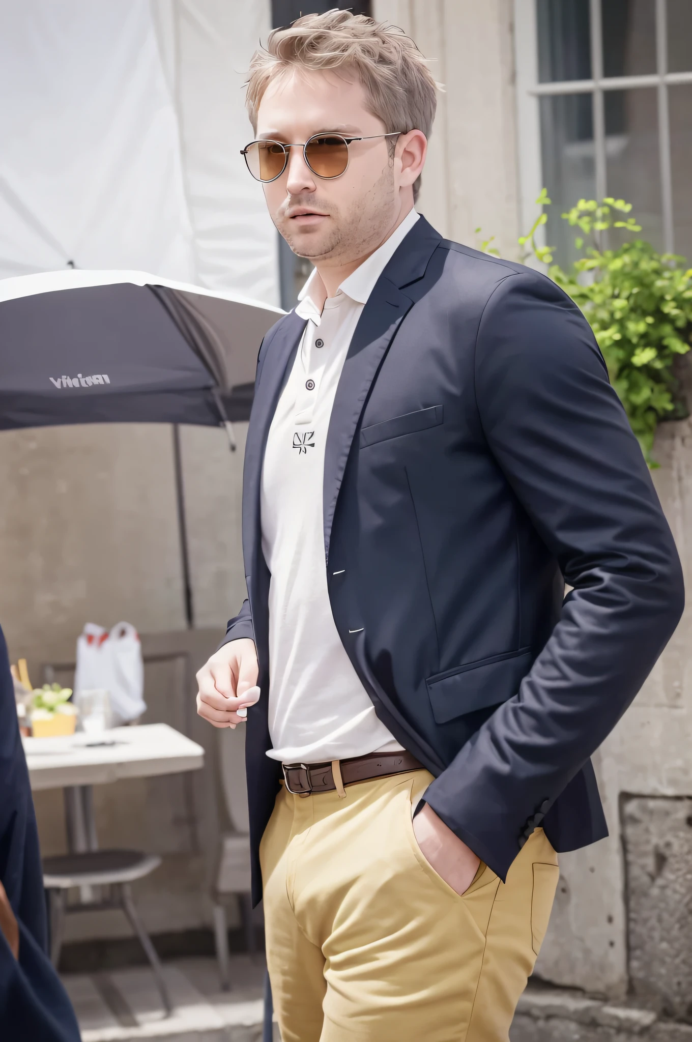 In the heart of Geneva, NathanLeserman sits at a café terrace, a Swiss watch adorning his wrist. The watch, a symbol of timeless love, catches the sunlight, producing a mesmerizing red glow. His summer outfit, a crisp white polo and beige chinos, complements the bustling city's vibrant atmosphere. The yellow glow effect around him adds a magical touch, as if time stands still in this moment. The aroma of freshly brewed coffee fills the air, mingling with the scent of blooming flowers from a nearby florist. People chatter animatedly at neighboring tables, their laughter echoing in the open space. Elegant boats float lazily on the lake, their sails catching the wind. The distant Jura mountains provide a stunning backdrop, their peaks shrouded in mist. As Nathan sips his espresso, a street performer nearby starts playing a melodious tune on his violin, capturing the essence of Geneva's charm.