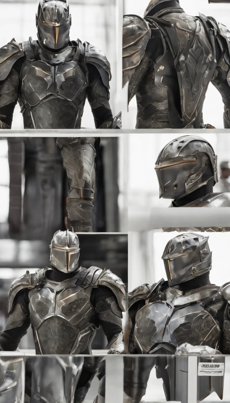 a super high-detailed and realistic image of a cyberpunk-style knight in a silver-black batman superhero from-dc, inspired body armor with a glowing lightning charge: "Generate an extraordinary and highly detailed image of a cyberpunk-style knight donning a state-of-the-art silver-black body armor that draws inspiration from batman, yet takes it to a new level of high-tech brilliance. This knightly body armor emits a mesmerizing glow, with lightning charges coursing through its surface, showcasing its incredible technological sophistication. The knight's powerful physique is accentuated by the hi-tech armor, and his body suit incorporates an array of advanced tools and gadgets, all seamlessly integrated. In this stunning image, the dark knight is adorned in the full glory of his Hi-Tech lightning charge magical armor, a perfect blend of technology and mystic power.