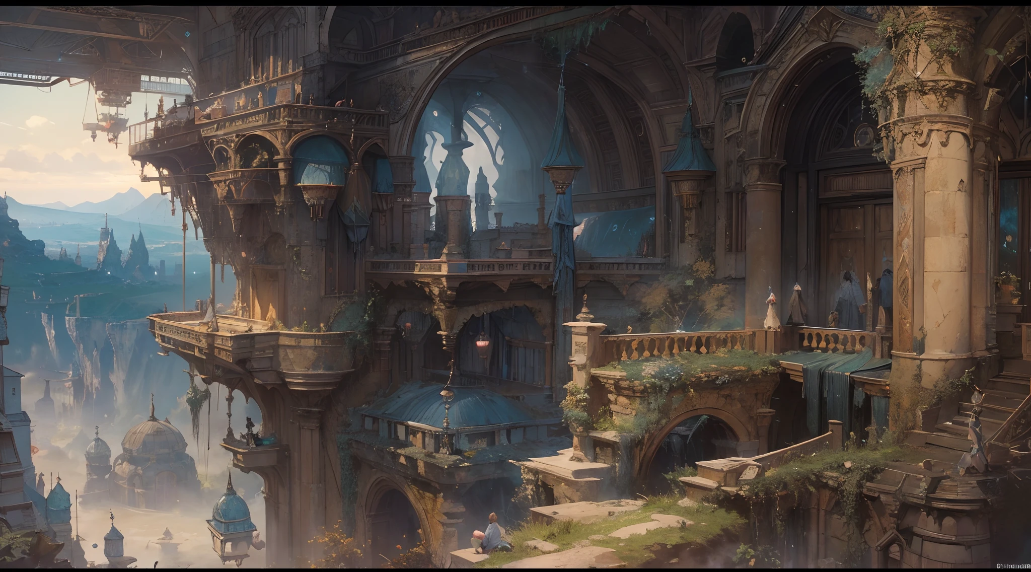"(by Greg Rutkowski: 1.2), (masterpiece), ((best quality)), extremely delicate and beautiful, illustration, (fantasy landscape), A mesmerizing fantasy landscape with enchanting elements blending seamlessly. ((Mt. Gagazet from final fantasy X)), A sense of tranquility and wonder fills the air, inviting exploration and discovery. Providing a distant view that captures the grandeur and atmosphere. From Brian Froud and Carne Griffiths and Wadim Kashin and John William Waterhouse, 8K post-production, high resolution, hyperdetailed, depth of field, HDR, intricate"