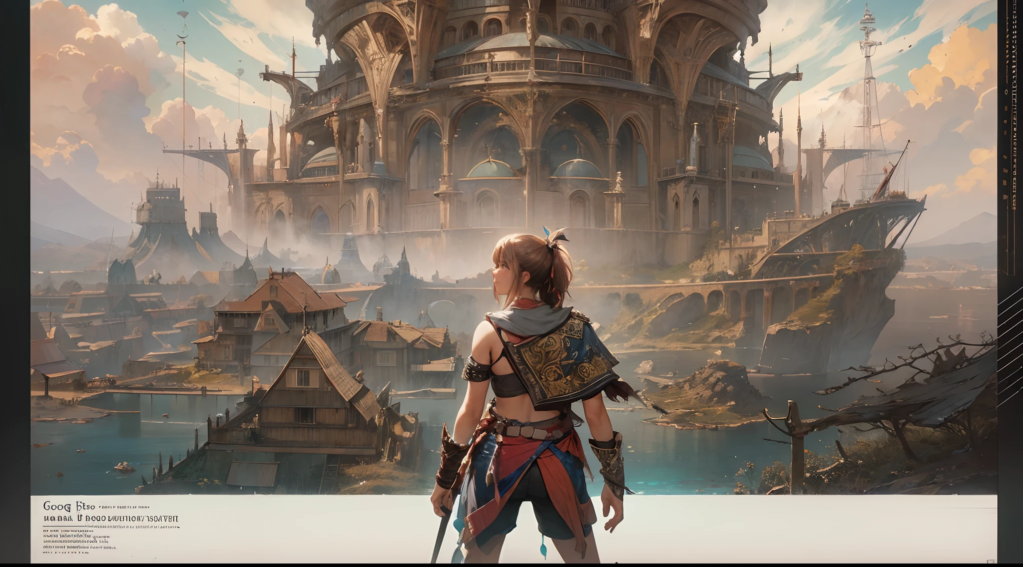 "(by Greg Rutkowski: 1.2), (masterpiece), ((best quality)), extremely delicate and beautiful, illustration, (fantasy landscape), A mesmerizing fantasy landscape with enchanting elements blending seamlessly. ((Mt. Gagazet from final fantasy X)), A sense of tranquility and wonder fills the air, inviting exploration and discovery. Providing a distant view that captures the grandeur and atmosphere. From Brian Froud and Carne Griffiths and Wadim Kashin and John William Waterhouse, 8K post-production, high resolution, hyperdetailed, depth of field, HDR, intricate"
