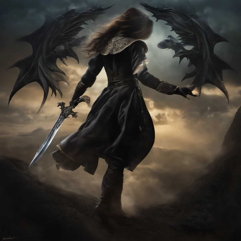 Best quality, Masterpiece, 超高分辨率, (photograph realistic:1.4), surrealism, Dream-like,fusionart, Shadowdancer, shadow magic, darkness control, stealth, shadowstep, umbral spells, hidden blade,