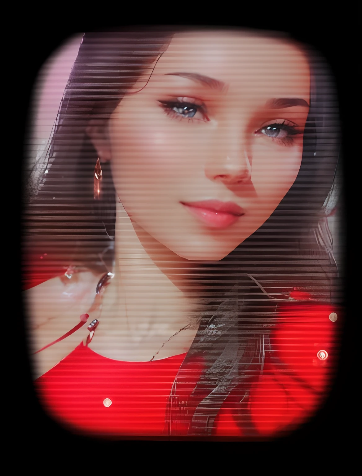 Create a vivid portrayal of a person whose beauty radiates from within, with eyes that sparkle like the night sky, a warm and welcoming smile that can brighten anyone's day, and an aura of confidence that captivates those around them."