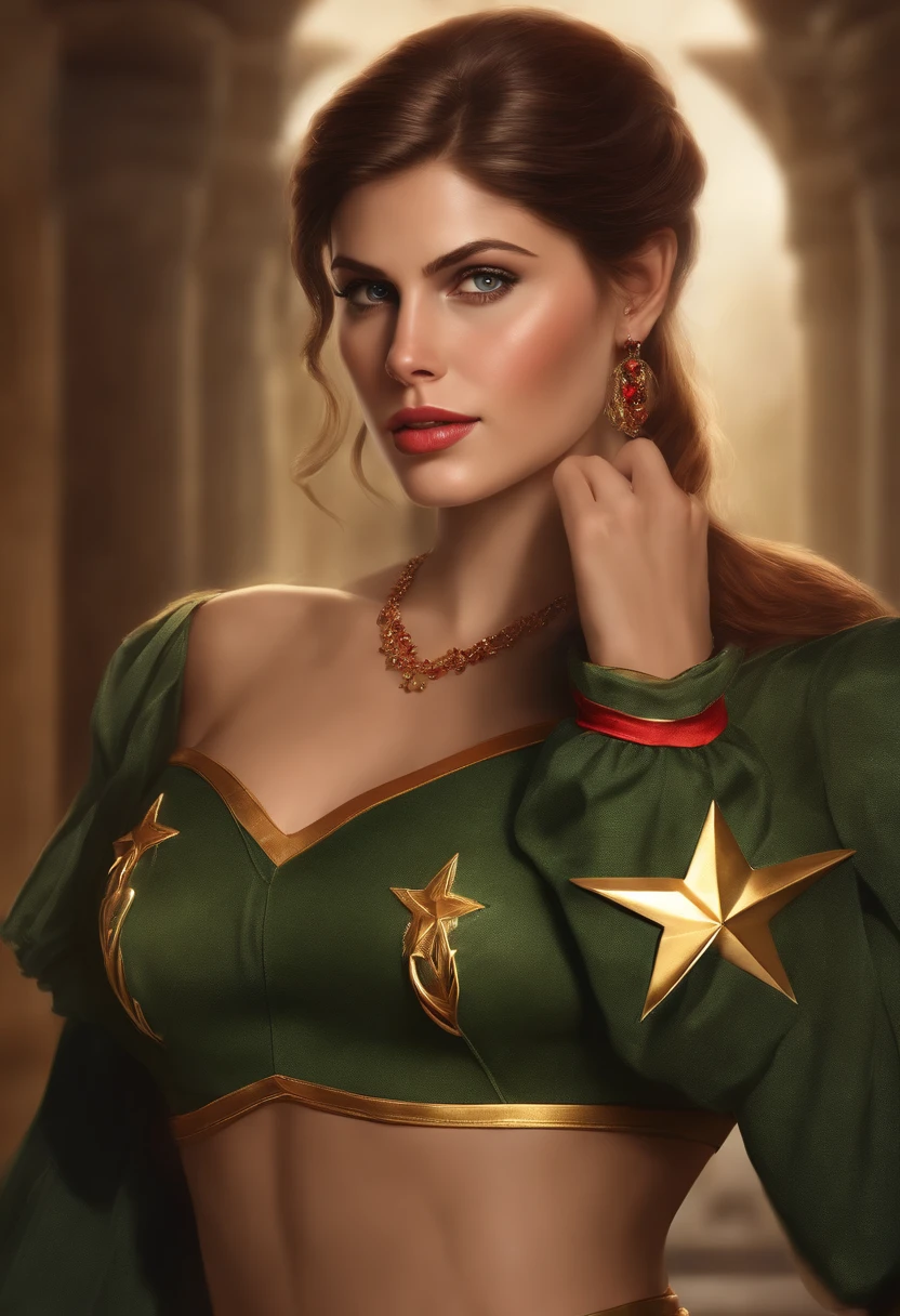 (masterpiece), photorealistic, cute face, full body, sunset, cinematic, canon lens f1.4, (historical movie picture style), "Games of Thrones", detailed eyes, weird eyes, short hair, perfect anatomy, small breasts, little smile, slightly open mouth, cute sexy, pleasure, nude, (frame the head), Centered image, stone statues on background, classic fantasy style, medieval aesthetic, luminism, faded colours, 8k Resolution, human hands, wonderfull, elegant, approaching perfection, dynamic, highly detailed, facing directly at the viewer, detailed hairstyle, (freckled:0.6)