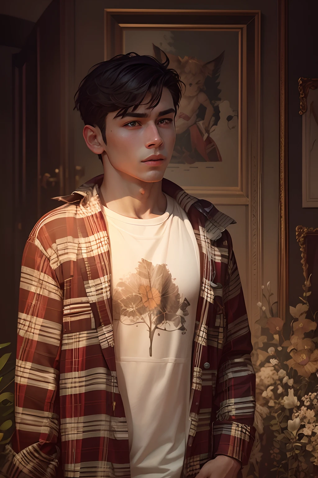 Handsome boy ultra realistic, --V 4