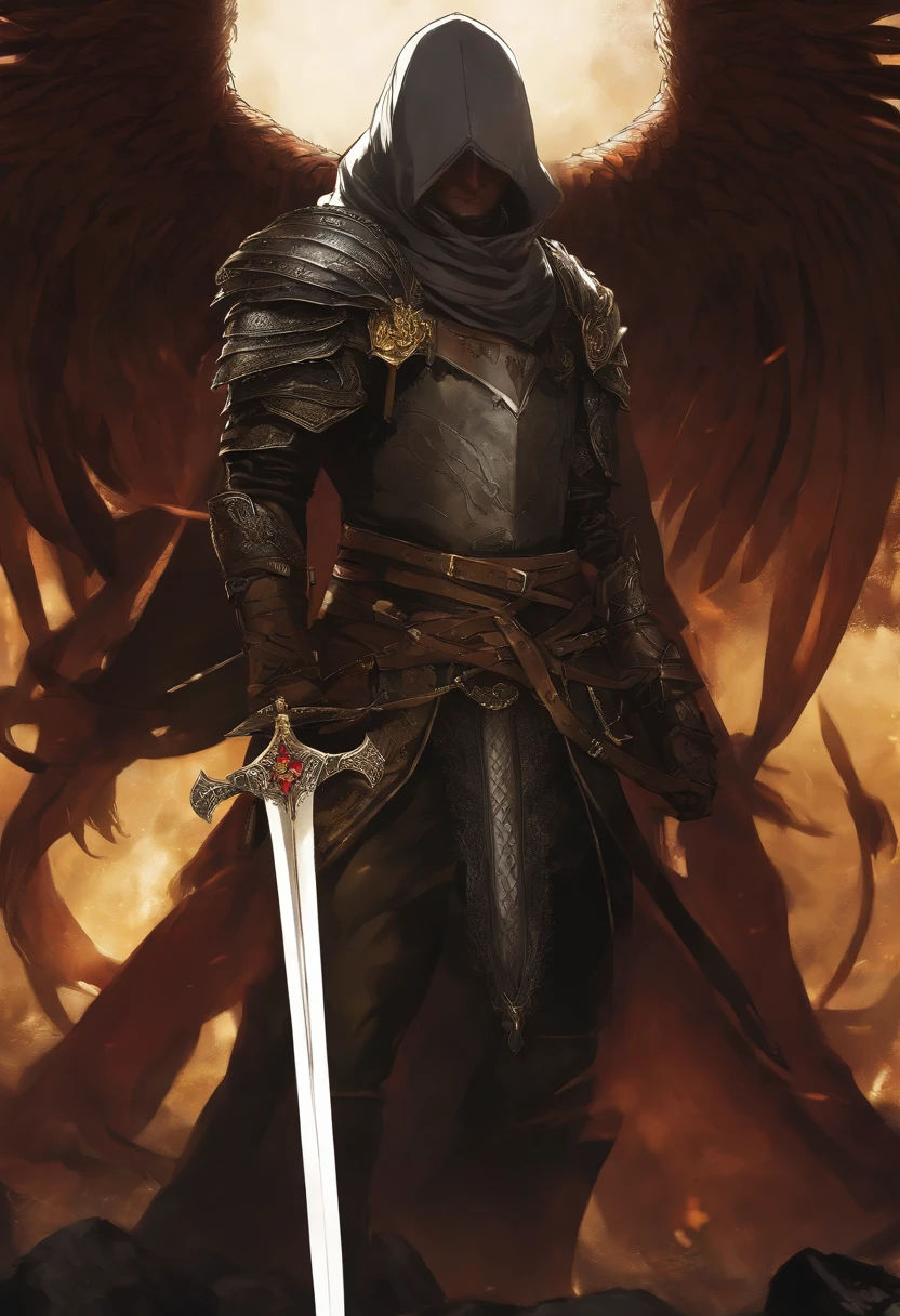 anime  loiro cabelo longo, pupilas amarelas, corpo muscular, Assasin Class dark souls, trident in the hands