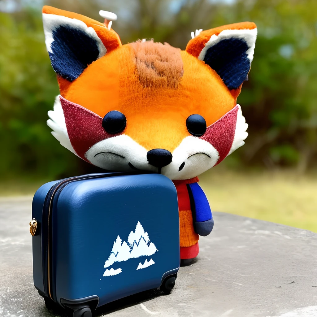 Today's little fox is going to travel far away，It was a business trip arranged by the village chief of Gouko，The little fox prepared his luggage in advance，The weather forecast on TV reports a sunny turn cloudy。