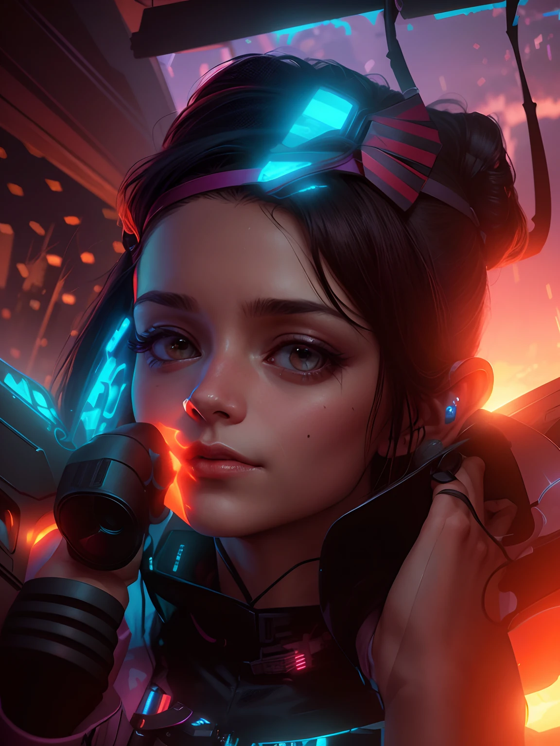 Change background,cyberpunk,sunset classical,4k,realistic