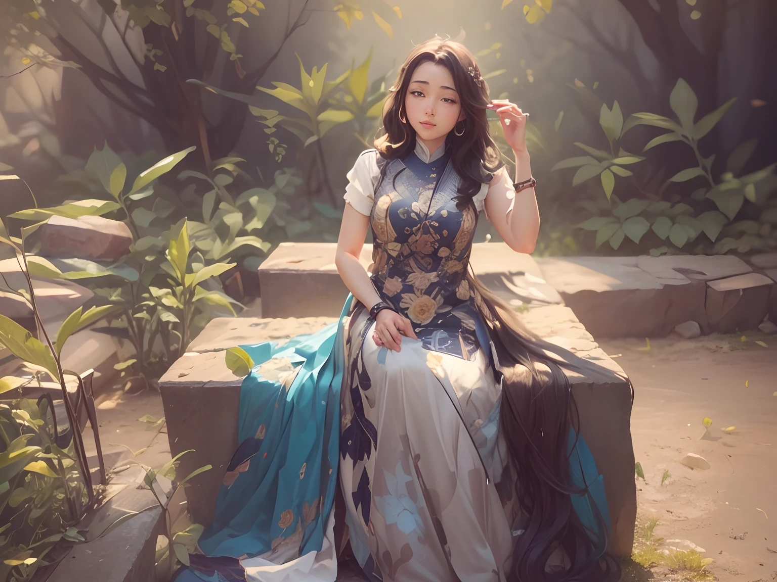 Cute animation of best hairs natural background shizuka