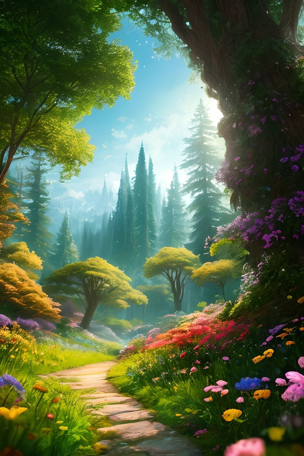 masterpiece, best quality, high quality,extremely detailed CG unity 8k wallpaper, An enchanting and dreamy scene of a fantasy forest, with towering trees, glowing mushrooms, and hidden fairy glens, creating a sense of mystique and enchantment, artstation, digital illustration, intricate, trending, pastel colors, oil paiting, award winning photography, Bokeh, Depth of Field, HDR, bloom, Chromatic Aberration ,Photorealistic,extremely detailed, trending on artstation, trending on CGsociety, Intricate, High Detail, dramatic, art by midjourney