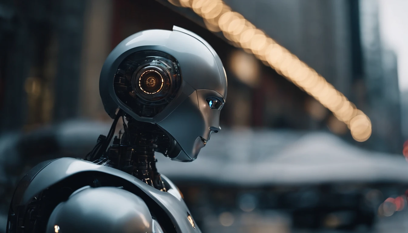 A robot look like a ball , a baby, (masterpiece,extreme detailed,top quality) ,futuristic city
