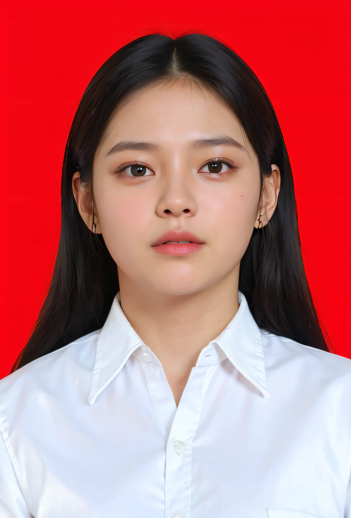 arafed woman with long black hair wearing a white shirt 4k, nivanh chanthara, full protrait, cindy avelino, portrait of modern darna, photo portrait, protrait, headshot, headshot photo, profesional photo, full photo, potrait, profile portrait, student, marketing photo, corporate photo, official photo