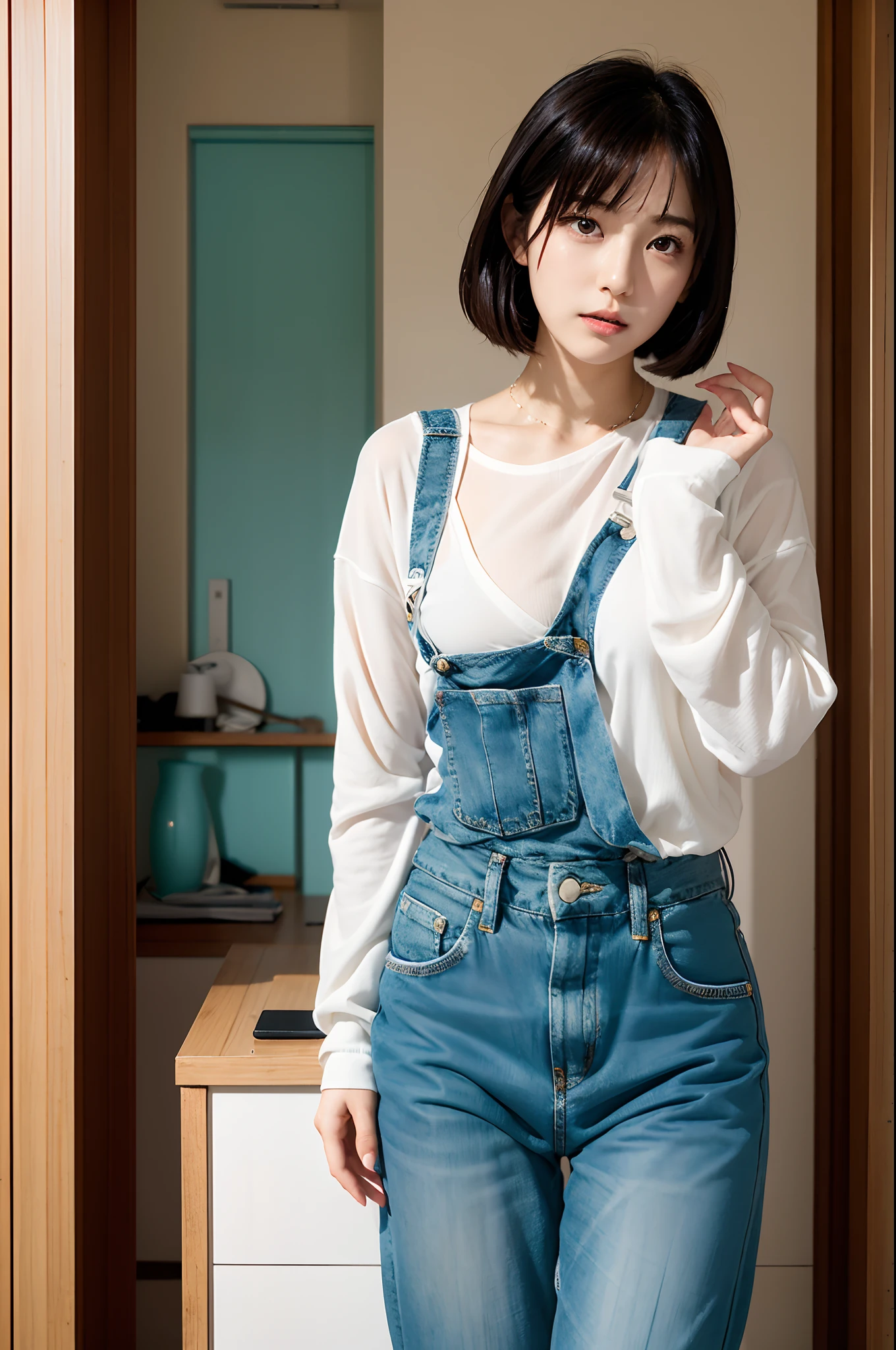 arafed asian woman in a white top and blue jeans, ai yazawa, mayuri shiina, ayaka, young sensual gravure idol, realistic young gravure idol, young gravure idol, sui ishida with black hair, young pretty gravure idol, shiori teshirogi, narumi kakinouchi