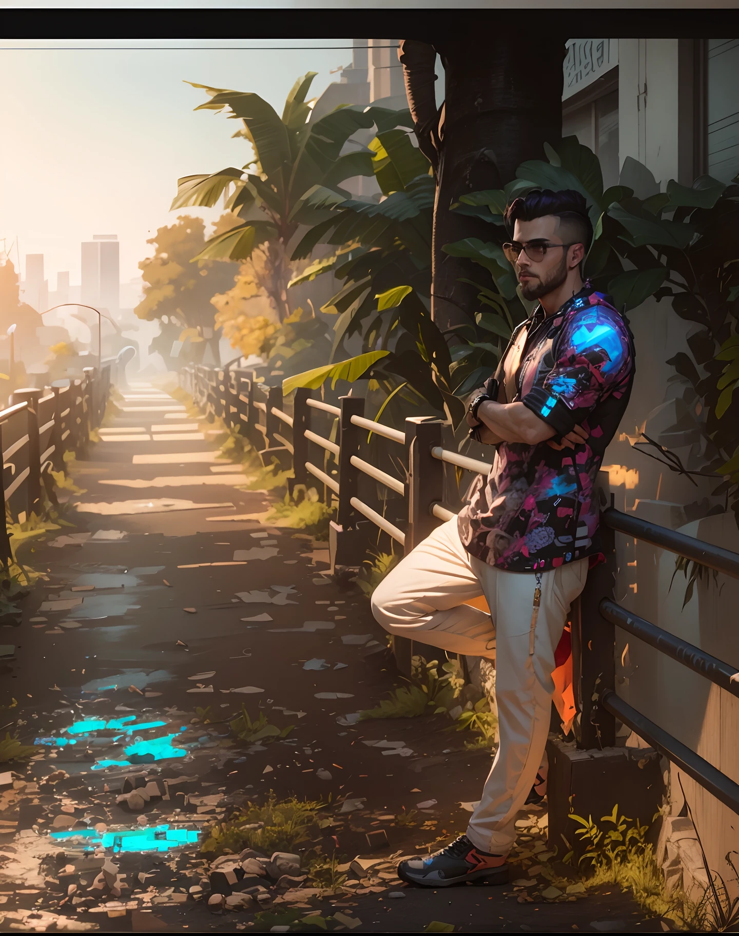 Cyberpunk handsome boy ultra realistic face 8k ultra realistic