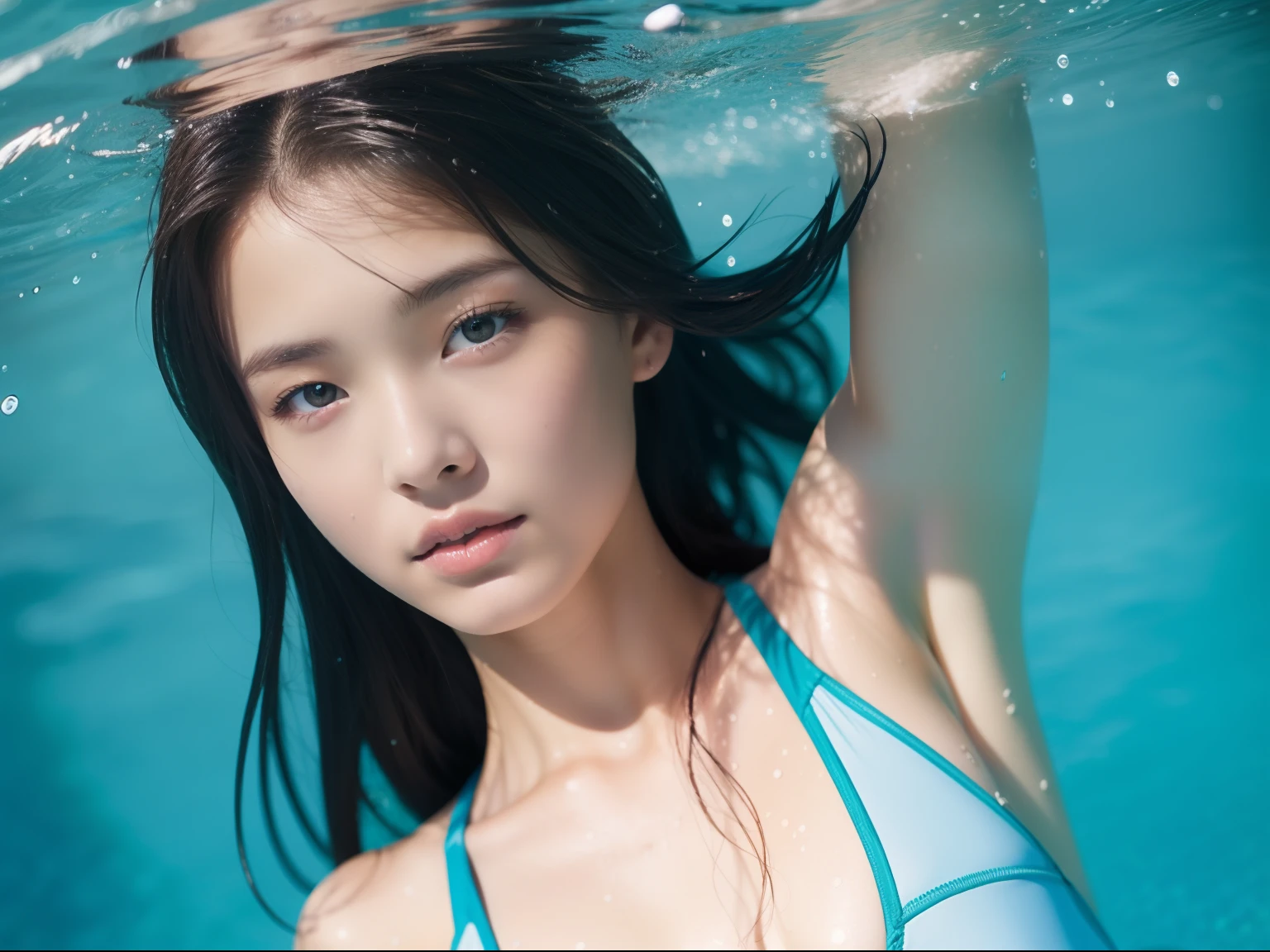 Beautuful Women、18year old 、body shot、under the water、swimming pools、swim wears