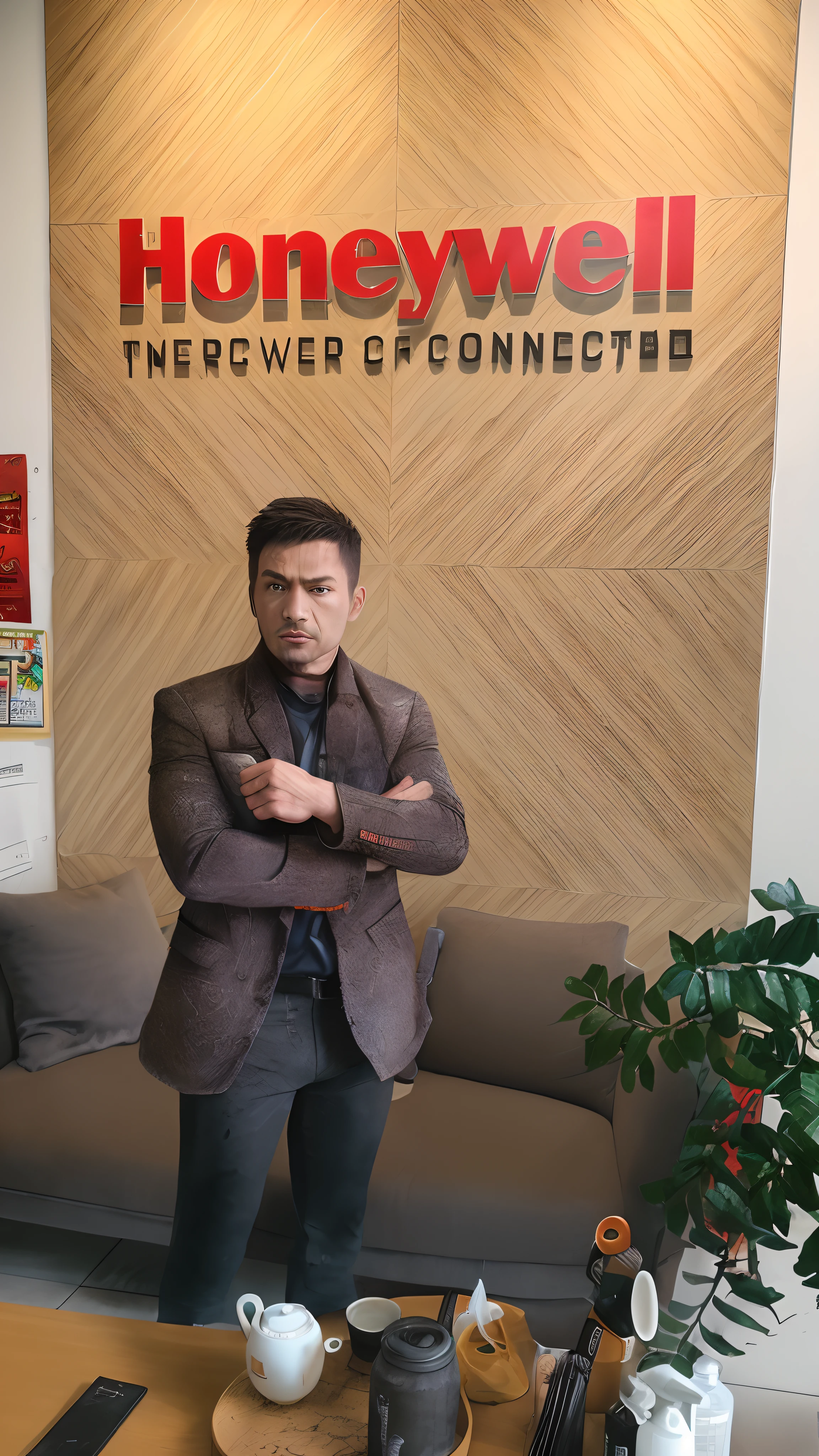 strong muscular man, street angry, backpack, epic realistic, photo, faded, complex stuff around, intricate background, soaking wet, neutral colors, ((((hdr)))), ((((muted colors)))), intricate scene, artstation, intricate details, vignette