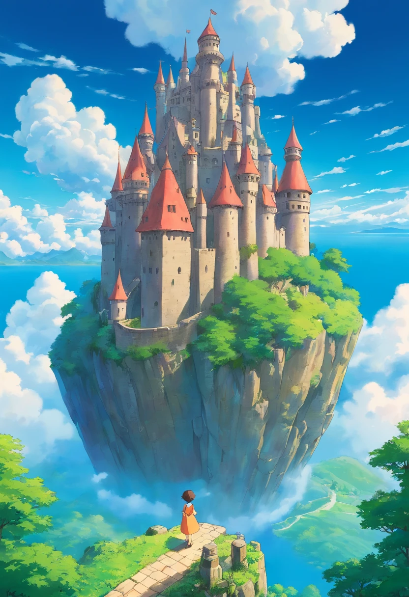 Castle in the Sky in the style of Laputa