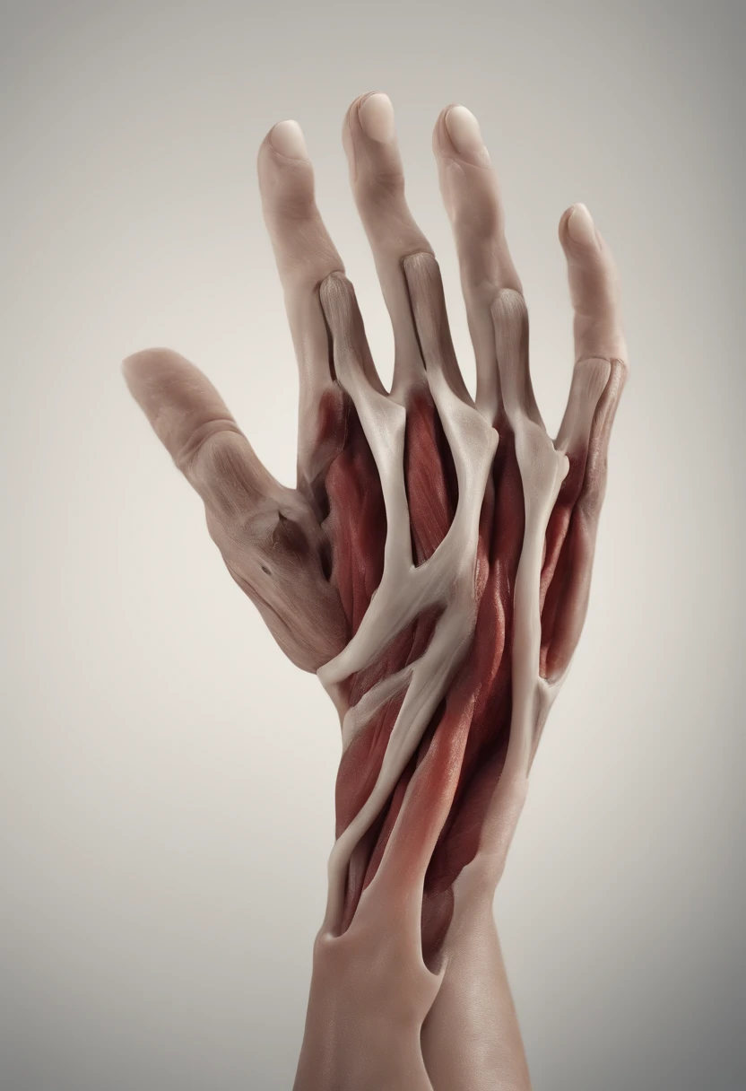 The anatomy of the muscles of an arm, realista, 8k, cinematic --aut
