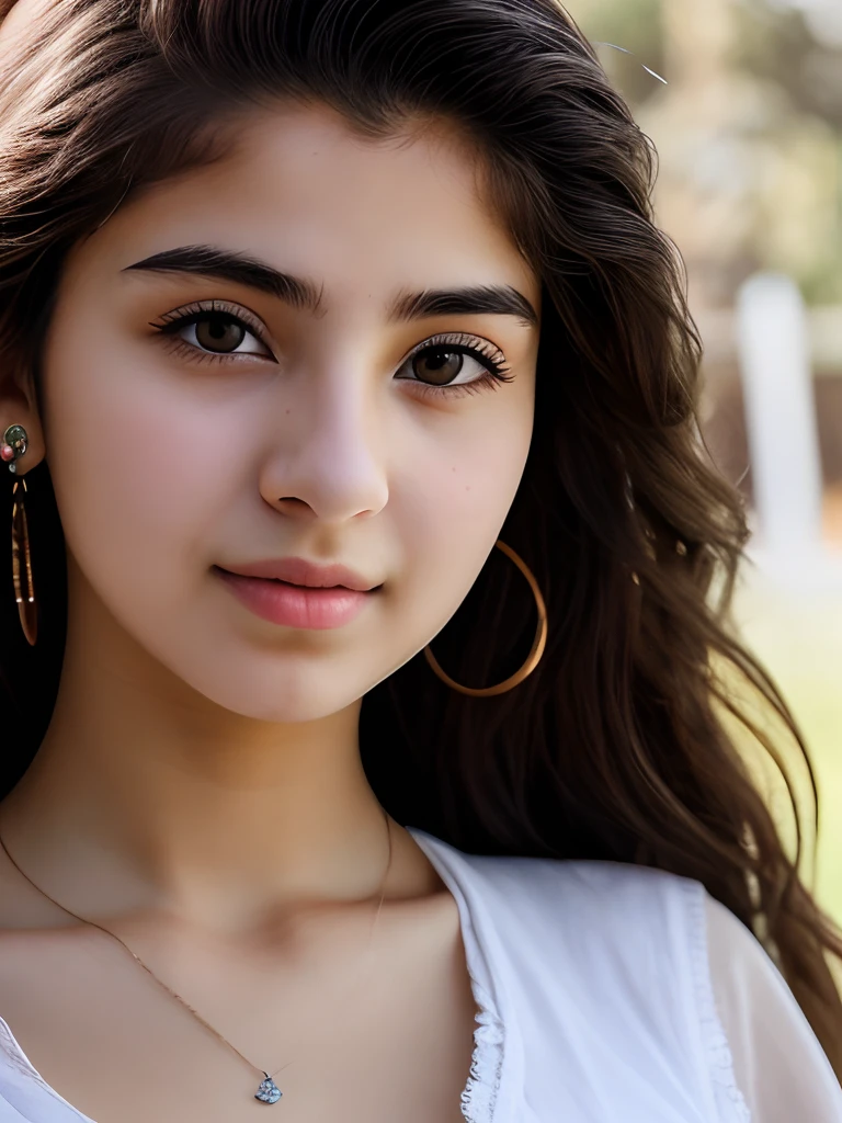 Realistic and detailed portrait of an Iraqi girl, attractive, 16 years old, beautiful face, detailed face, RAW photo, Ultra realistic
