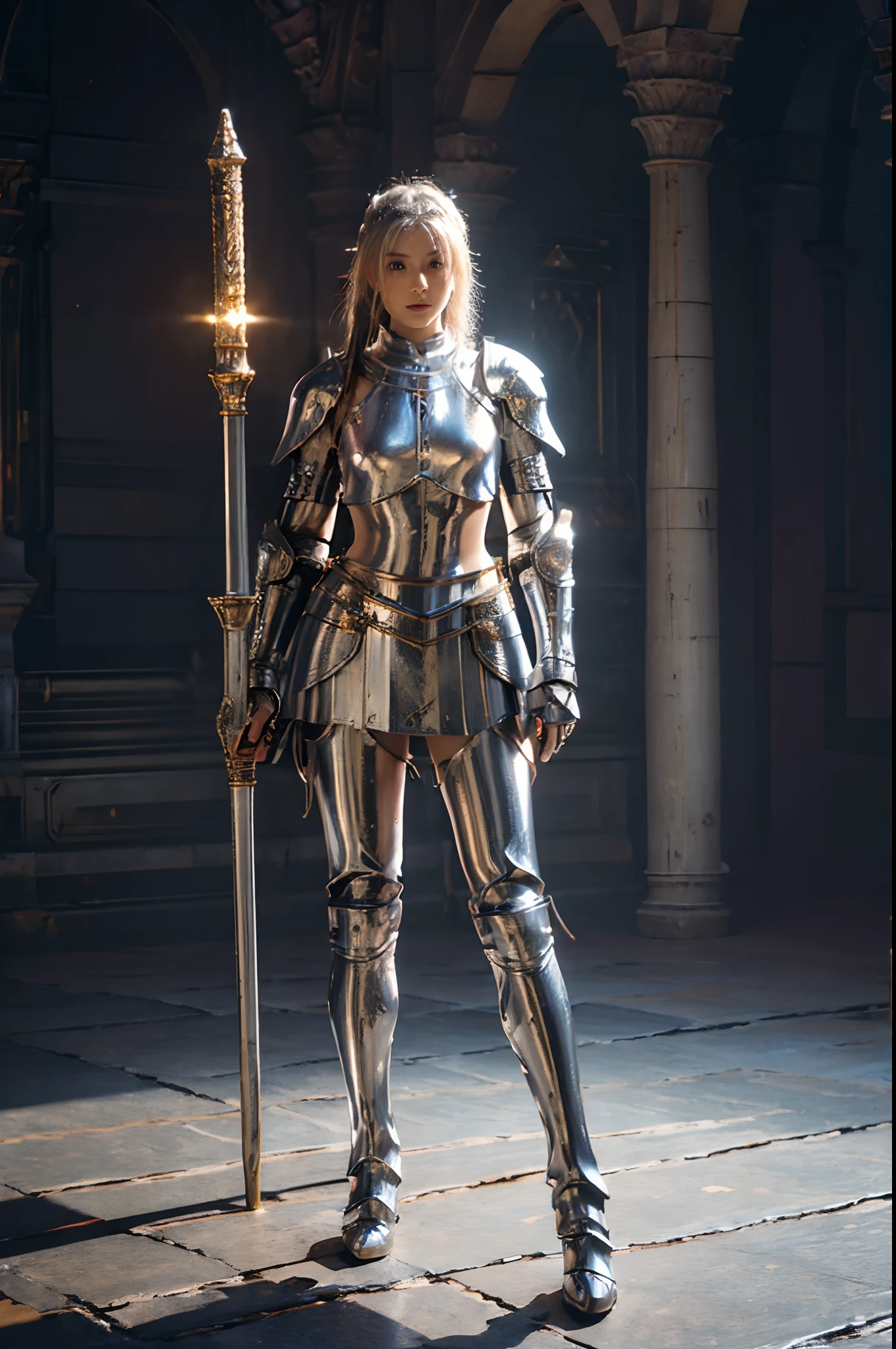 (5 Female Knights:1.3), armor girl, gorgeous female paladin, Bikini Armor Female Knight, Beautiful Female Knight, The Girl in the Knight's Armor, Female Paladin, Beautiful Female Knight,(full body shots:1.4),valkyrie,(Frontal shots:1.2),Show off your panties,White panties,