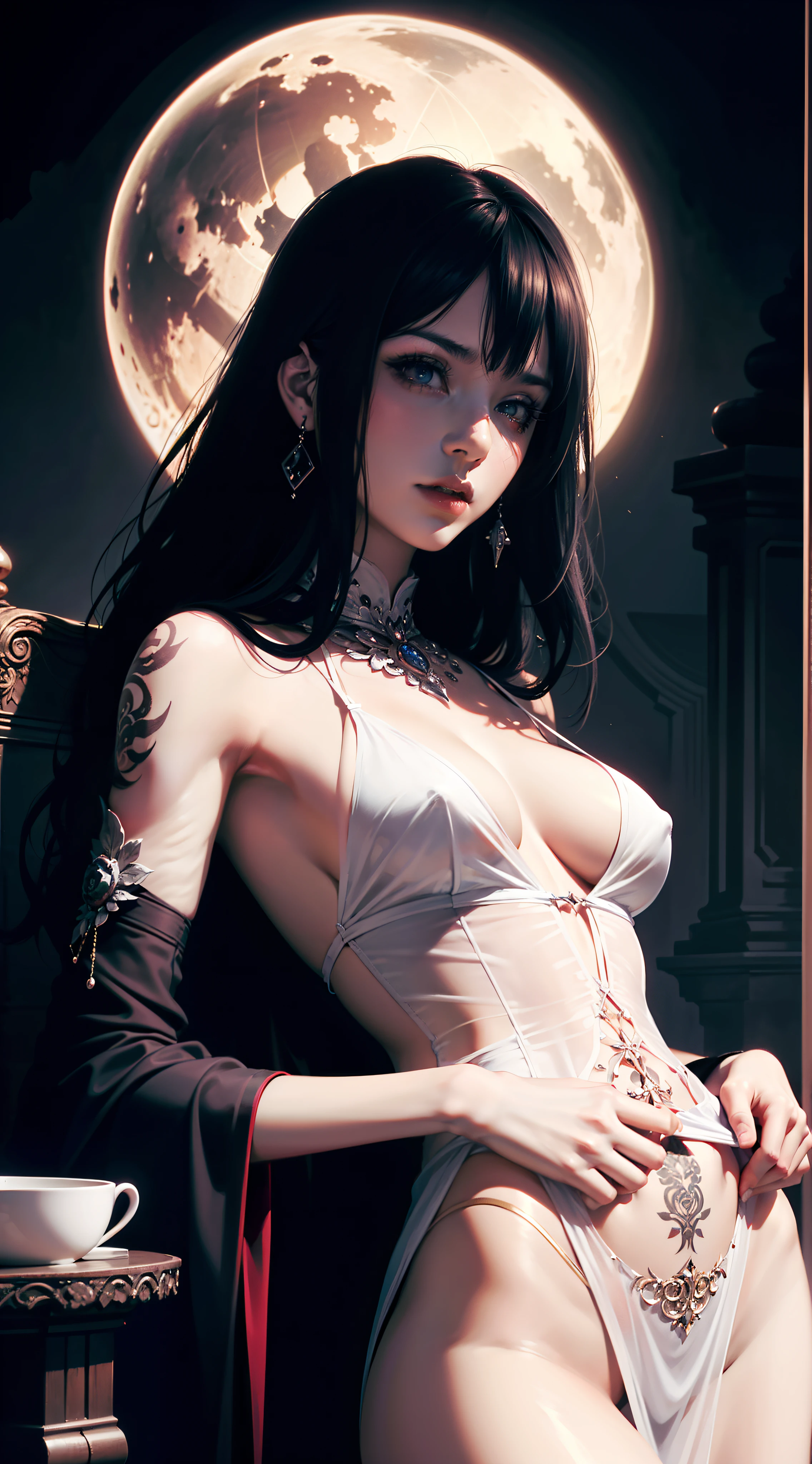 Nsfw,A darkness girl,nude,Naked,spread legs,female masturbation,masturbating,Gothic,tattoo,Gothic tattoos,Nsfw,pussy,busty,glamour,gorgeous,jewelry,BW,monochrome,Gothic goddess,dark fantasy,dark venus,erotic posing,dynamic posing,arranged posing,dramatic,cinematic,detailed background,dynamic angle,from cinematic angle,Gothic style background,dark fantasic view,best quality,masterpiece,8k,ultimate detailed darkness background