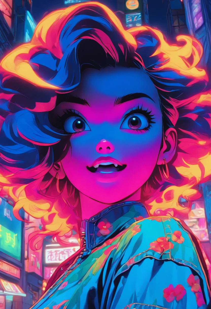 a beautiful asian model in jeans at night, in the style of casey weldon, detailed attention to costume and fashion, poolcore, resin, aurorapunk, kieron gillen, cute and colorful --ar 69:128 --s 750 --v 5.2